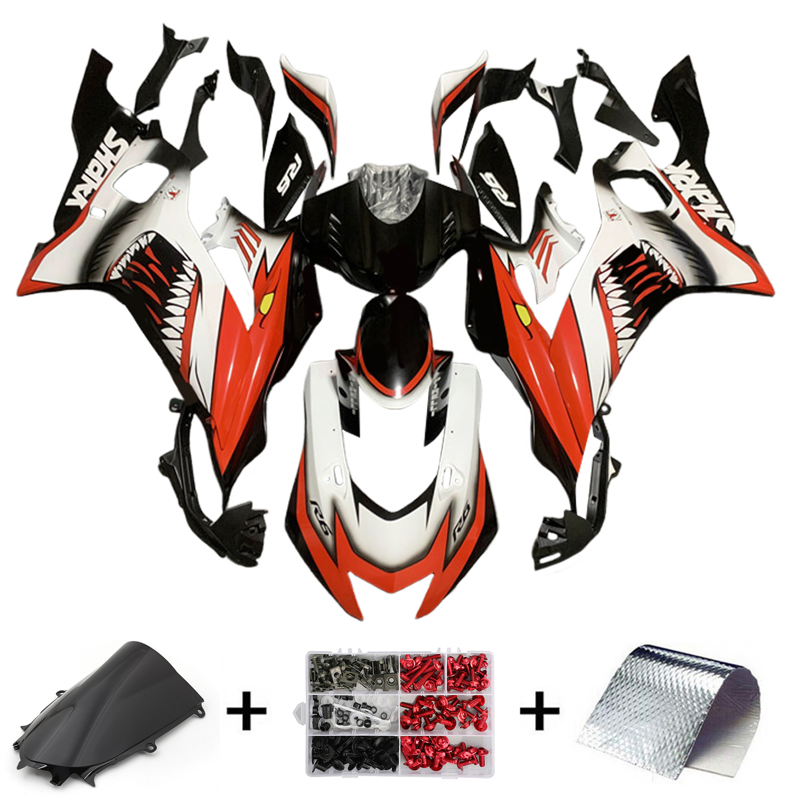 2017-2023 Yamaha YZF-R6 Injection Fairing Kit Bodywork Plastic ABS Amotopart Fairing #143