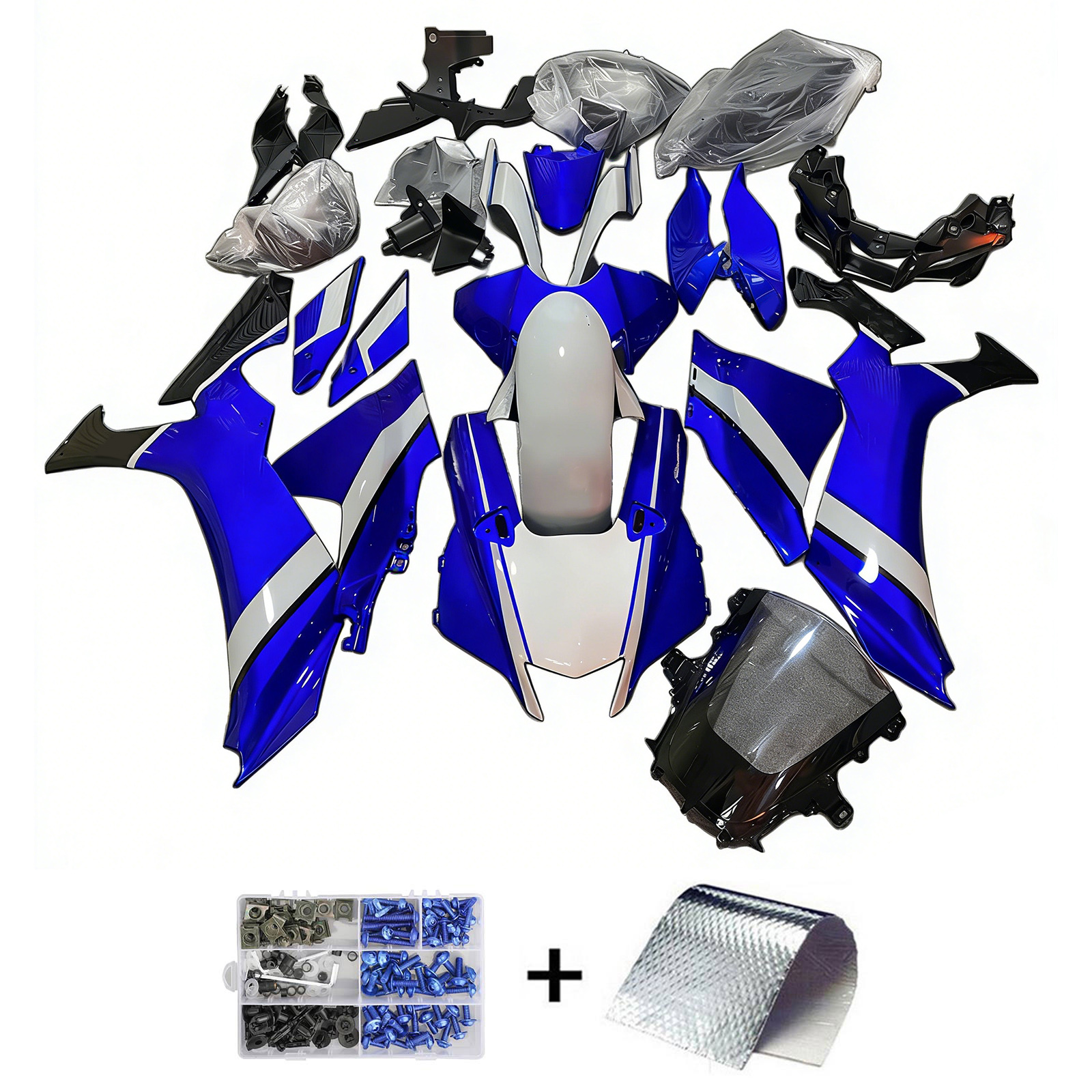 2020-2024 Yamaha YZF-R1 Injection Fairing Kit Bodywork Plastic ABS Amotopart Fairing #170