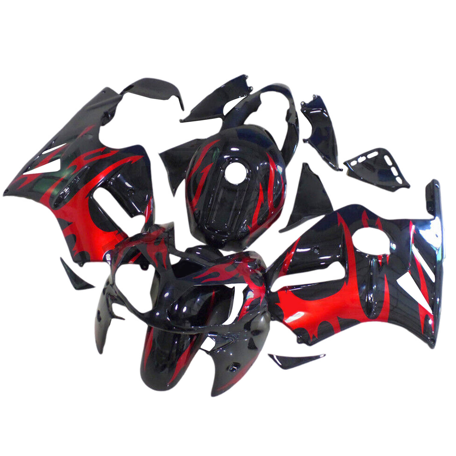 2002-2005 Kawasaki ZX12R Injection Fairing Kit Bodywork Plastic ABS Amotopart Fairing #117