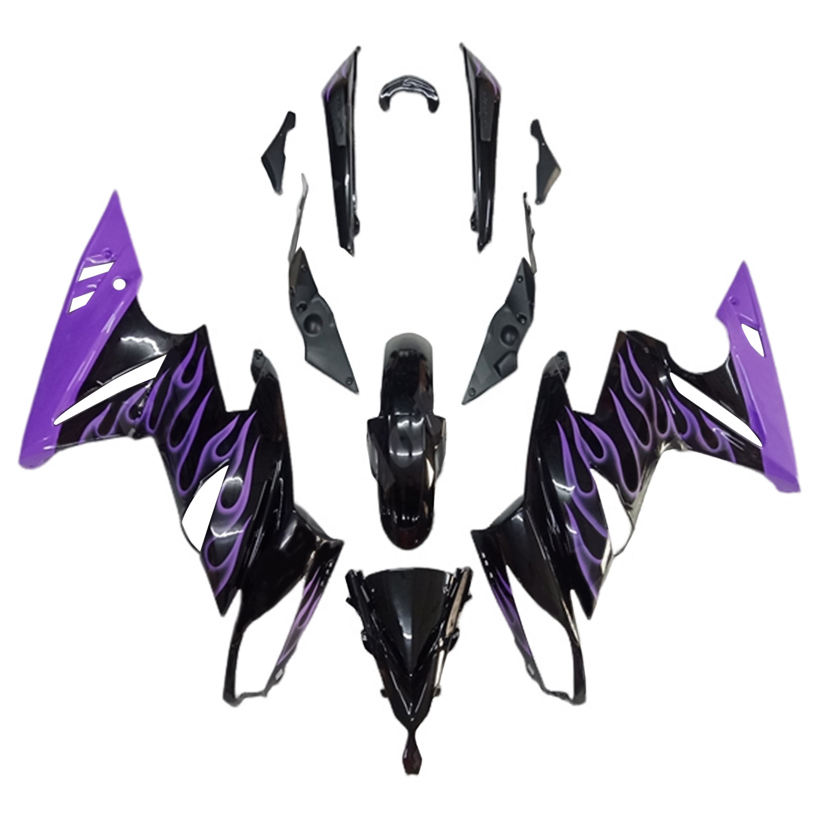 2009-2011 Kawasaki Ninja650 ER-6F EX650 Injection Fairing Kit Plastic Amotopart Fairing #104
