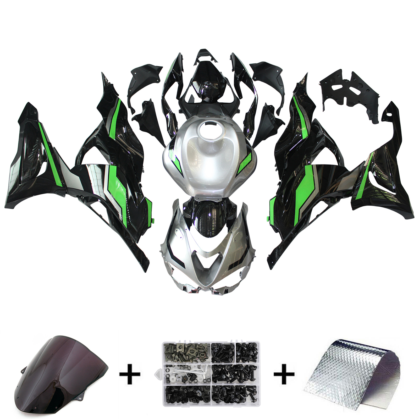 2024-2025 Kawasaki ZX-6R Injection Fairing Kit Bodywork Plastic ABS Amotopart Fairing #105