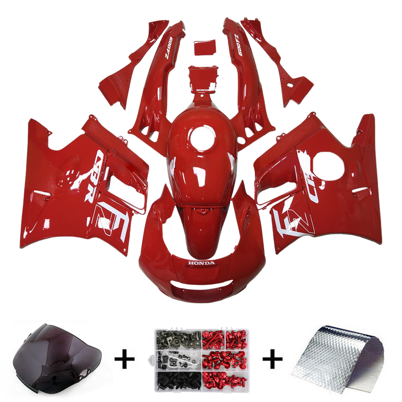 1991-1994 Honda CBR600 F2 Injection Fairing Kit Bodywork Plastic ABS Amotopart Fairing #111