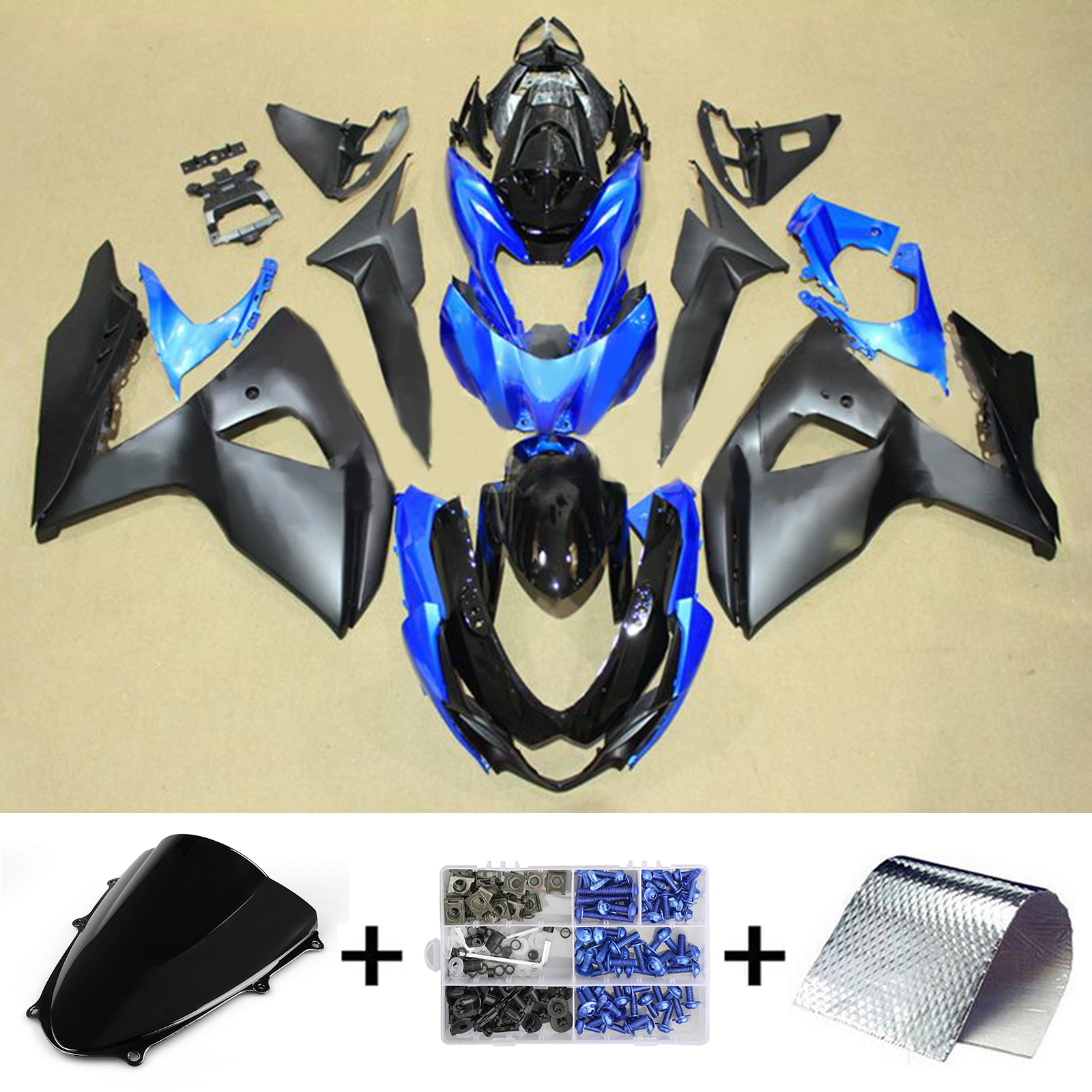2009-2016 Suzuki GSXR1000 K9 Injection Fairing Kit Bodywork Plastic ABS Amotopart Fairing #147