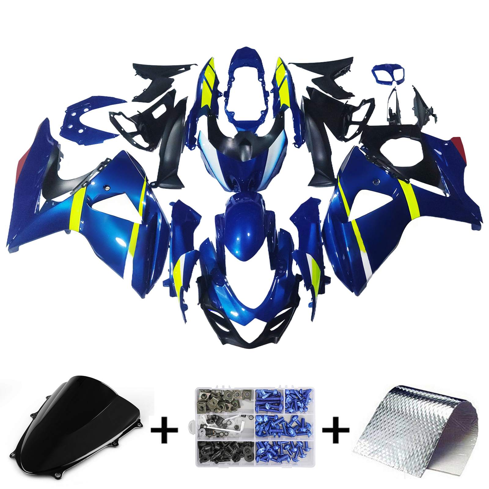 2009-2016 Suzuki GSXR1000 K9 Injection Fairing Kit Bodywork Plastic ABS Amotopart Fairing #148