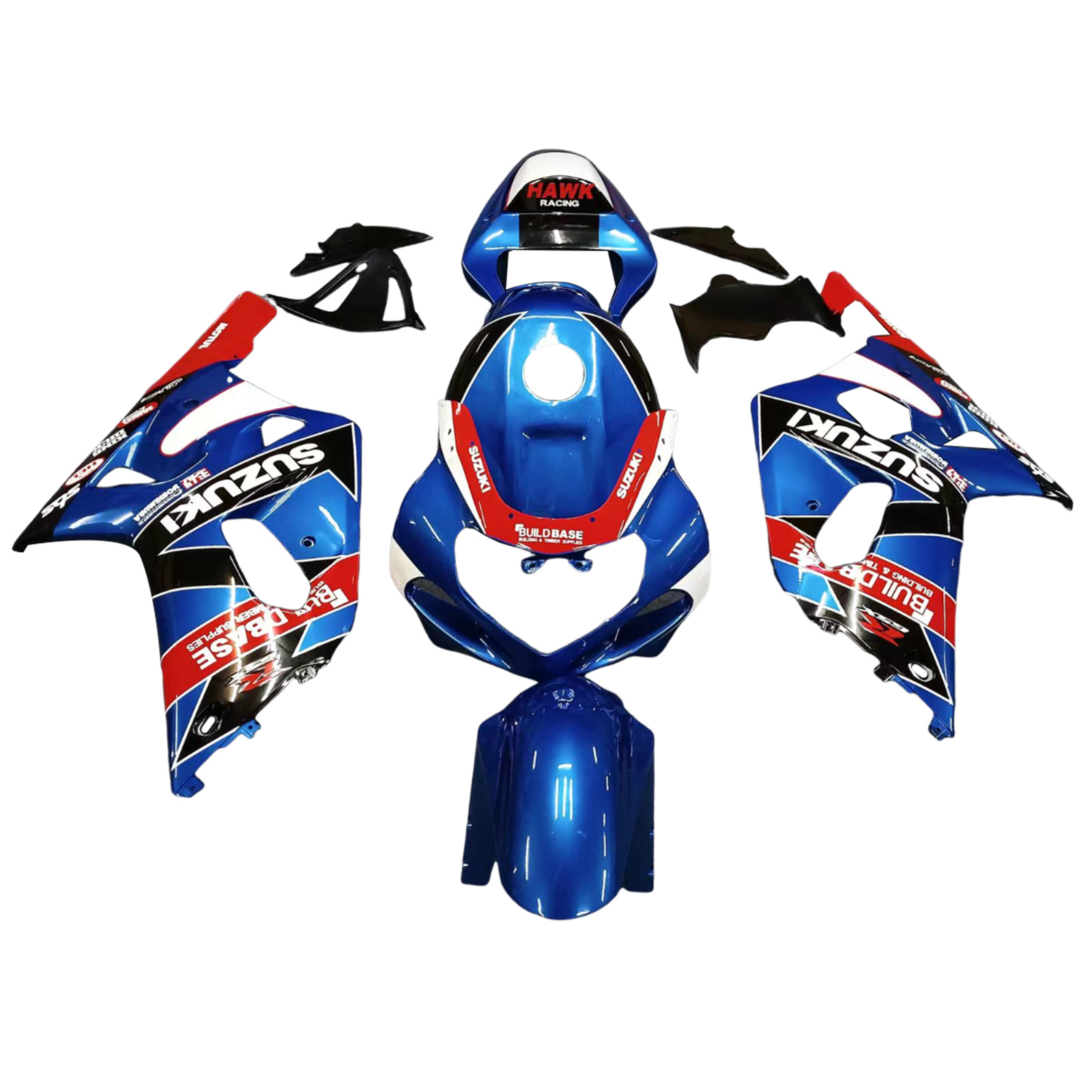 2001-2003 Suzuki GSXR600 / 2000-2003 GSXR750 K1 Injection Fairing Kit Bodywork Plastic ABS Amotopart Fairing #121