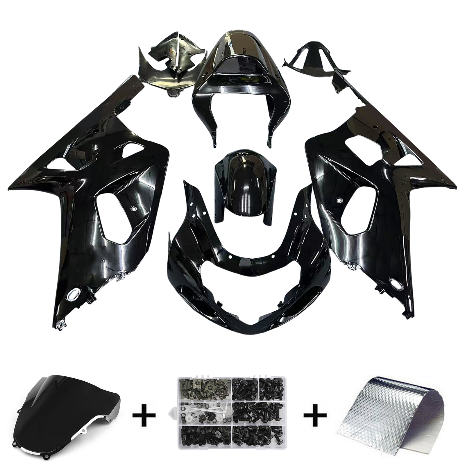 2001-2003 Suzuki GSXR600 / 2000-2003 GSXR750 K1 Injection Fairing Kit Bodywork Plastic ABS Amotopart Fairing #123