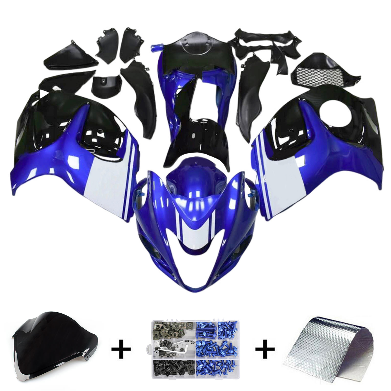 2008-2020 Suzuki Hayabusa GSX1300R Injection Fairing Kit Bodywork Plastic ABS Amotopart Fairing #115