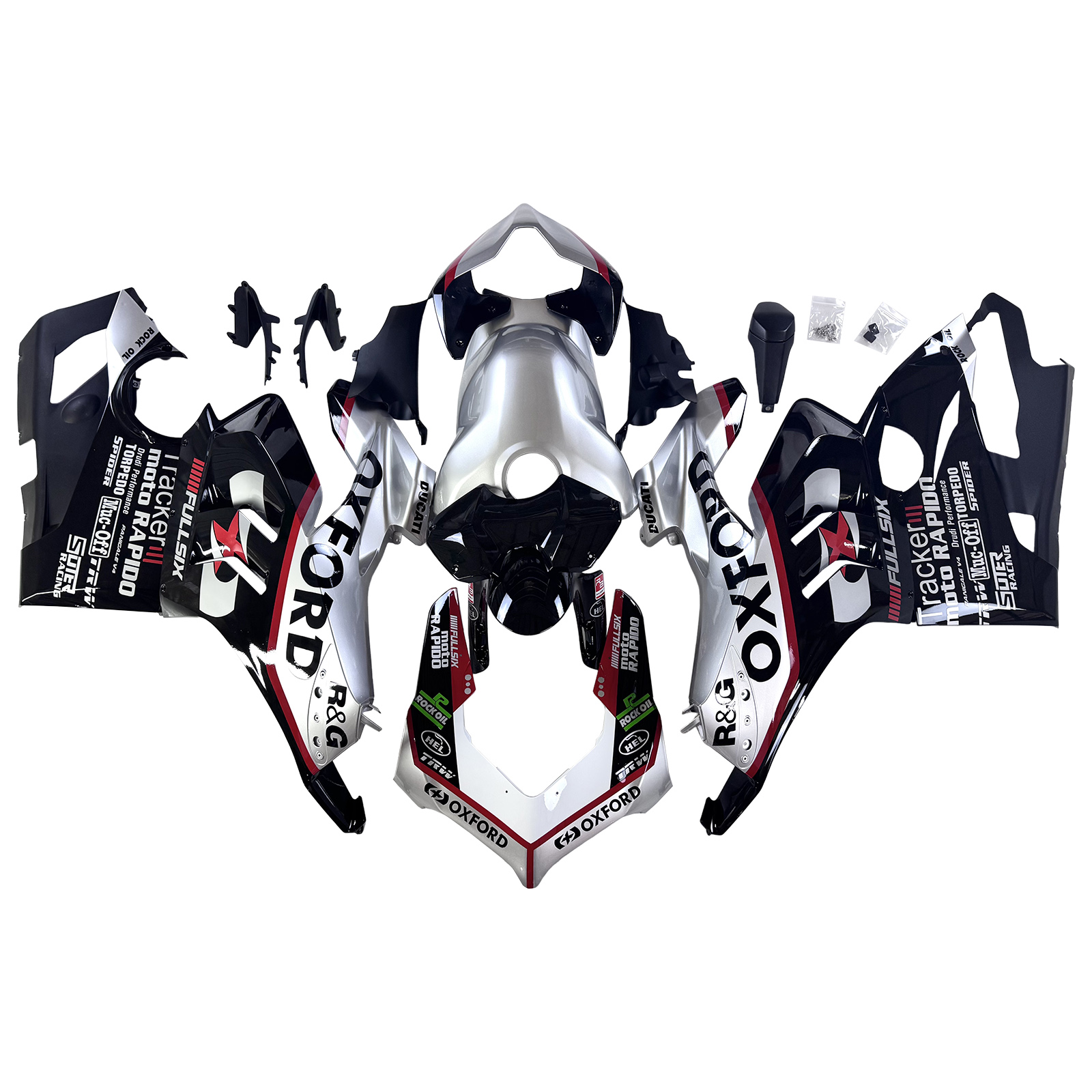 2020-2021 Ducati Panigale V4/V4S / 2019-2022 V4SP/V4R Injection Fairing Kit Bodywork Plastic ABS Amotopart Fairing #136