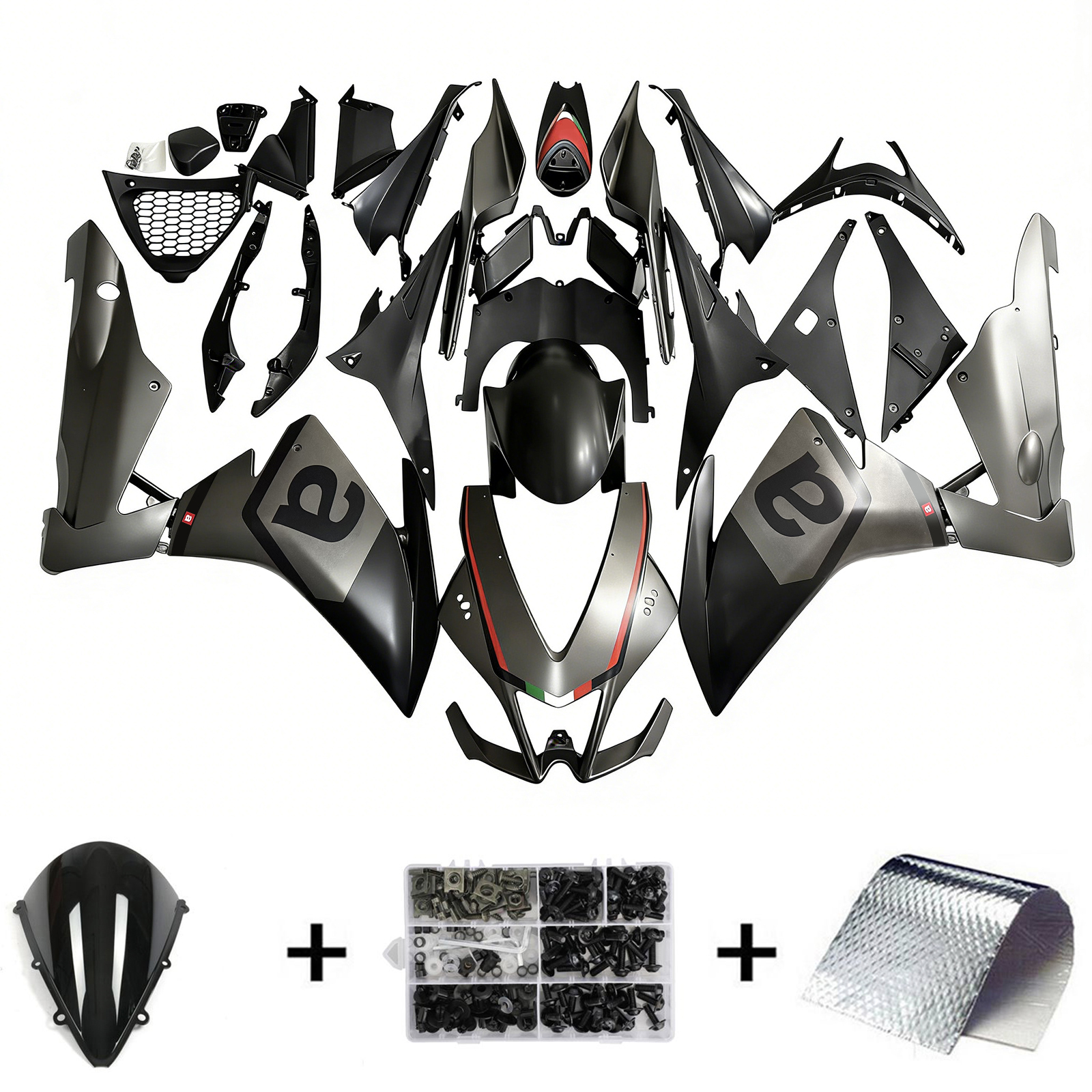 2009-2015 Aprilia RSV4 1000 Injection Fairing Kit Bodywork Plastic ABS Amotopart Fairing #129