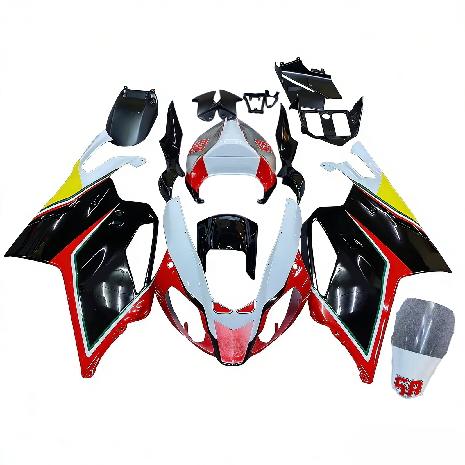 Injection Fairing Kit Bodywork Plastic fit For Aprilia RSV1000 2003-2006