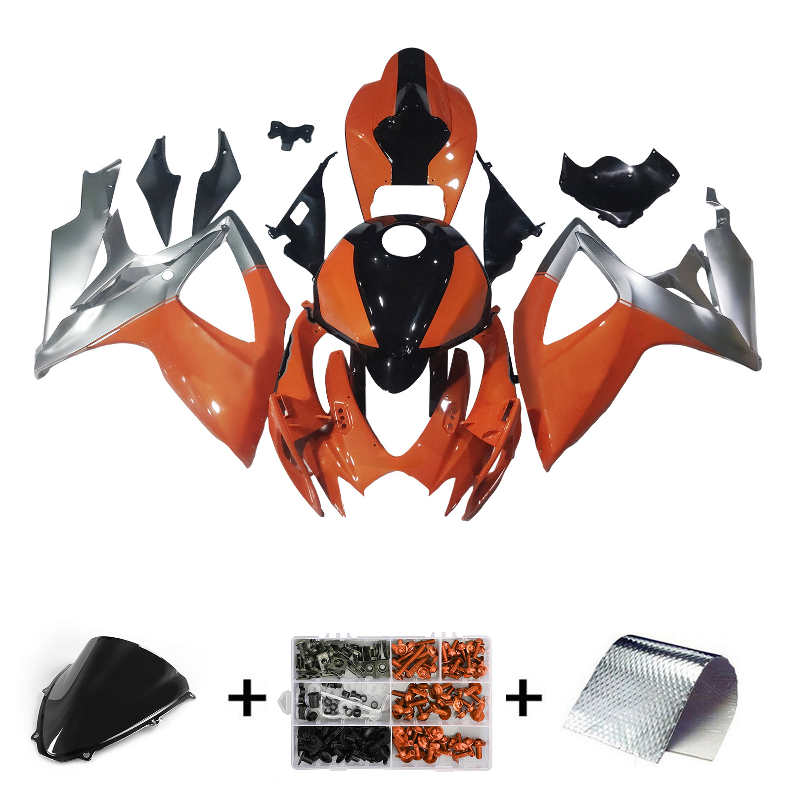 2006-2007 Suzuki GSXR600 GSXR750  GSXR 600/750 K6 Injection Fairing Kit Bodywork Plastic ABS Amotopart Fairing #223