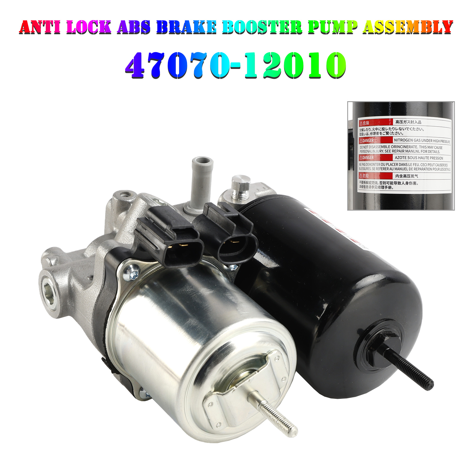 2010-2018 Lexus CT200H ZWA10 Anti lock Pump Assembly Brake Booster 4707012010 Generic 2010-2018 Lexus CT200H ZWA10 Anti lock Pump Assembly Brake Booster 4707012010 Generic