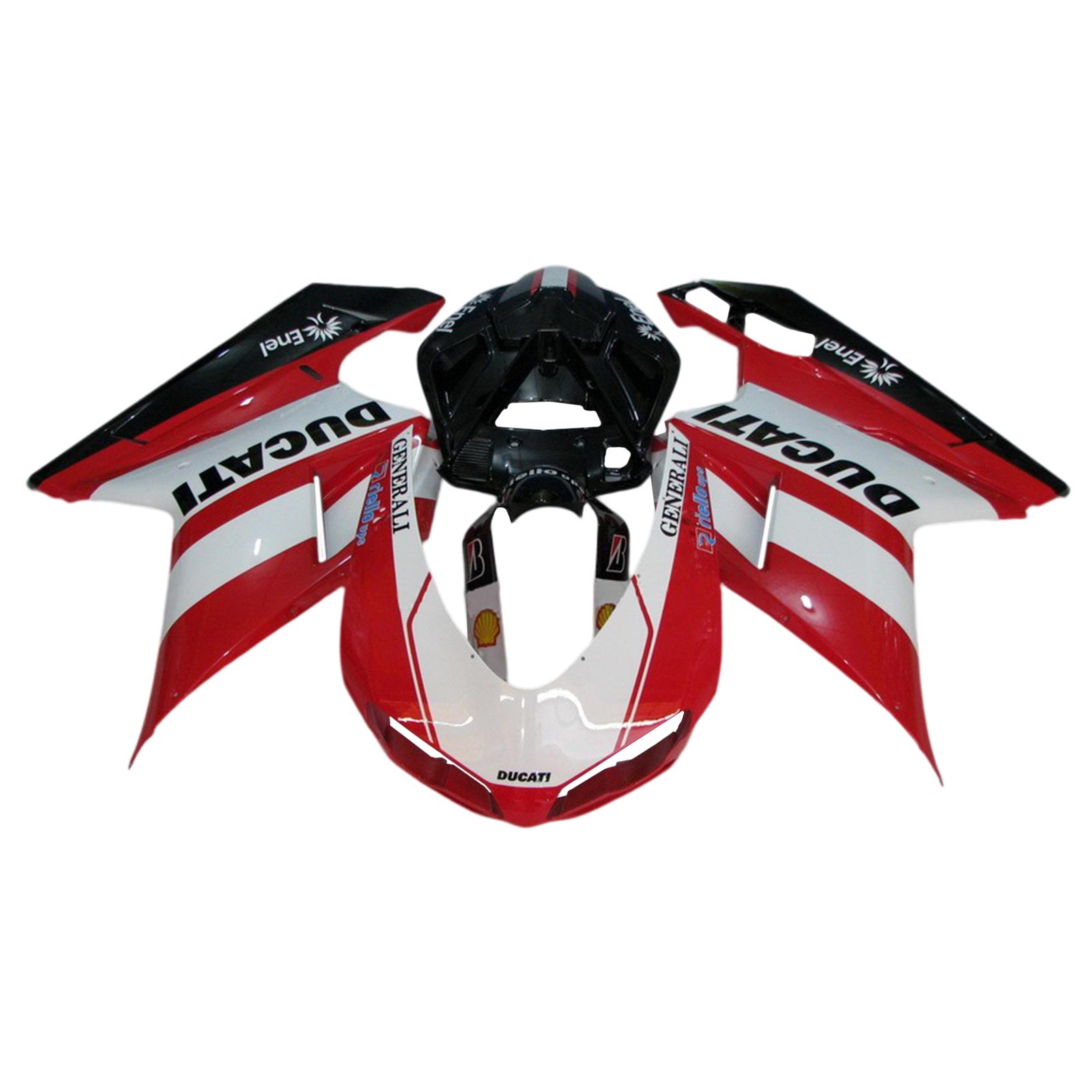2007-2011 Ducati 1098 1198 848 Fairing Kit Bodywork Plastic ABS Amotopart Fairing #107