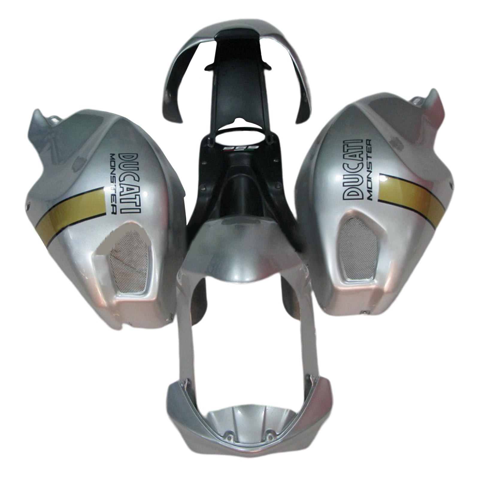 All years Ducati Monster 696 796 1100 S EVO Injection Fairing Kit Bodywork Plastic ABS Amotopart Fairing #120