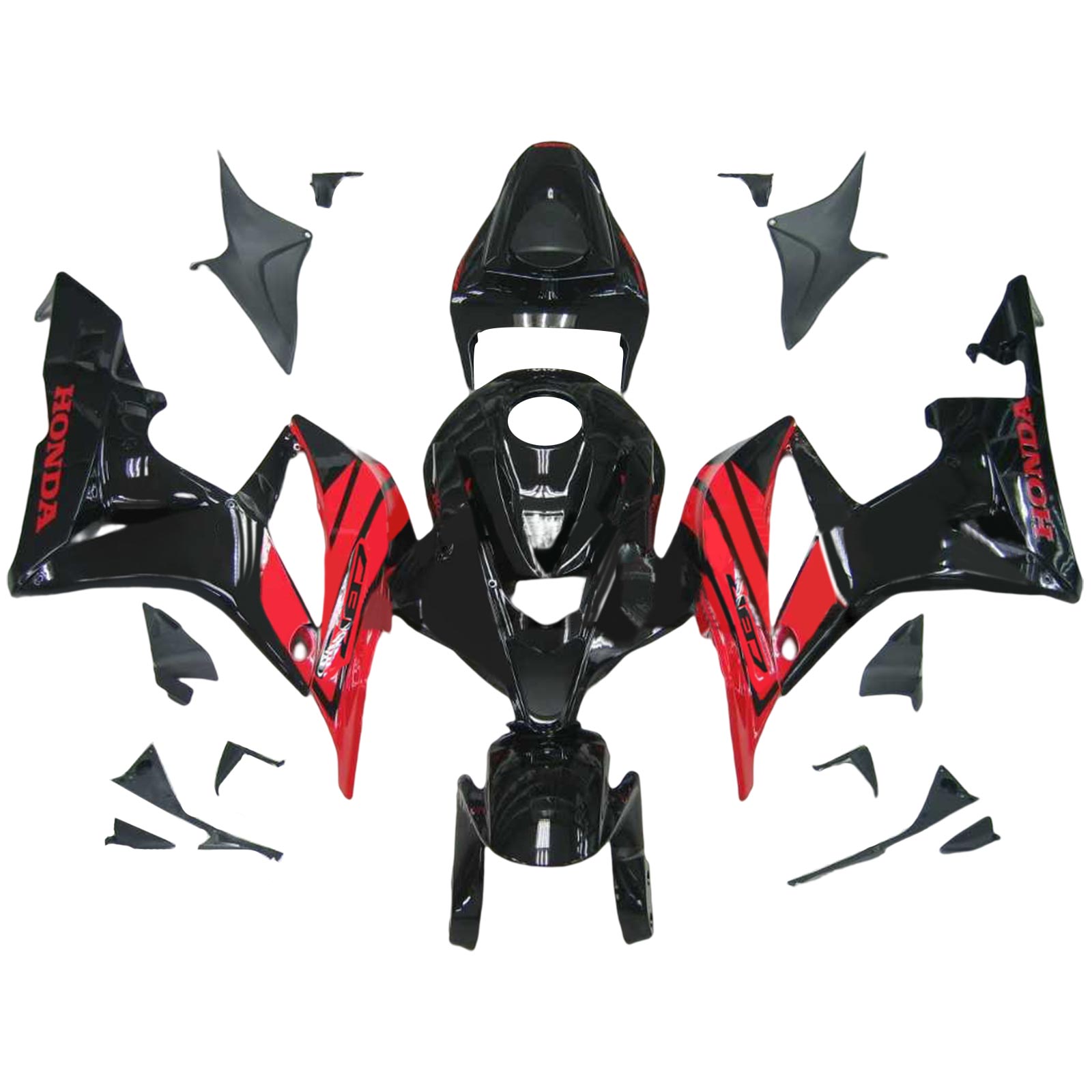 2007-2008 Honda CBR600RR F5 Injection Fairing Kit Bodywork Plastic ABS Amotopart Fairing #128 2007-2008 Honda CBR600RR F5 Injection Fairing Kit Bodywork Plastic ABS Amotopart Fairing #128