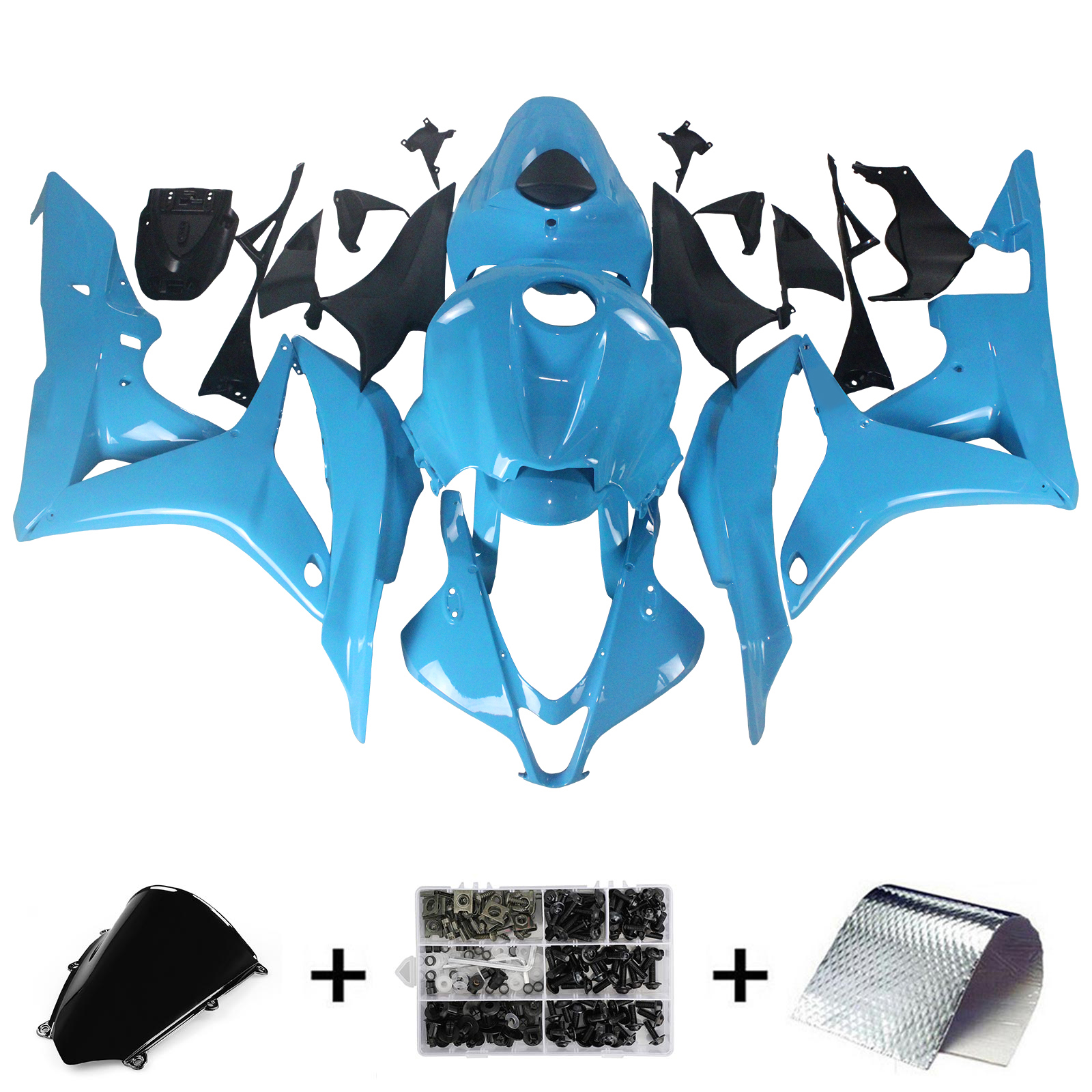 2007-2008 Honda CBR600RR F5 Injection Fairing Kit Bodywork Plastic ABS Amotopart Fairing #176