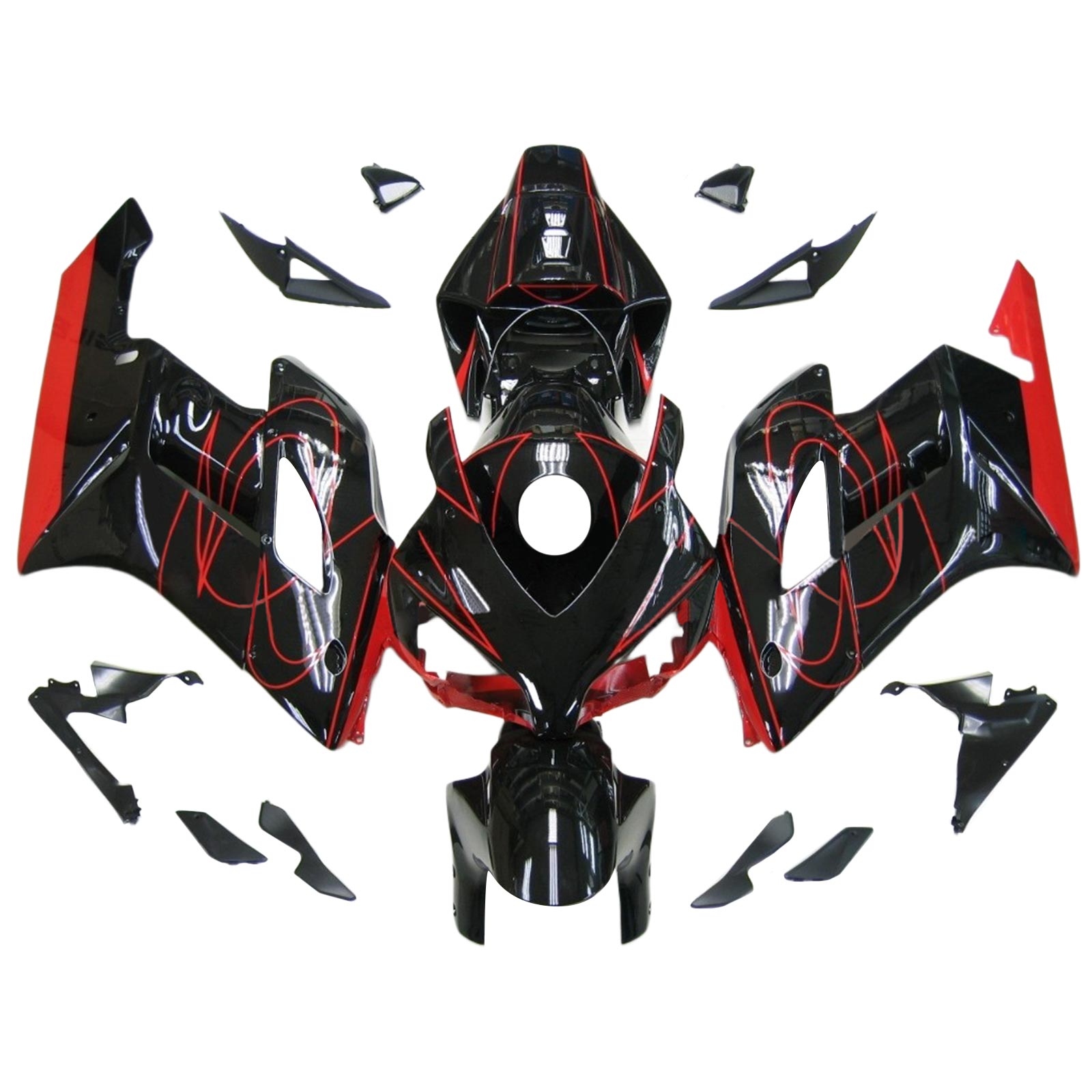 2004-2005 Honda CBR1000RR Injection Fairing Kit Bodywork Plastic ABS Amotopart Fairing #161 2004-2005 Honda CBR1000RR Injection Fairing Kit Bodywork Plastic ABS Amotopart Fairing #161
