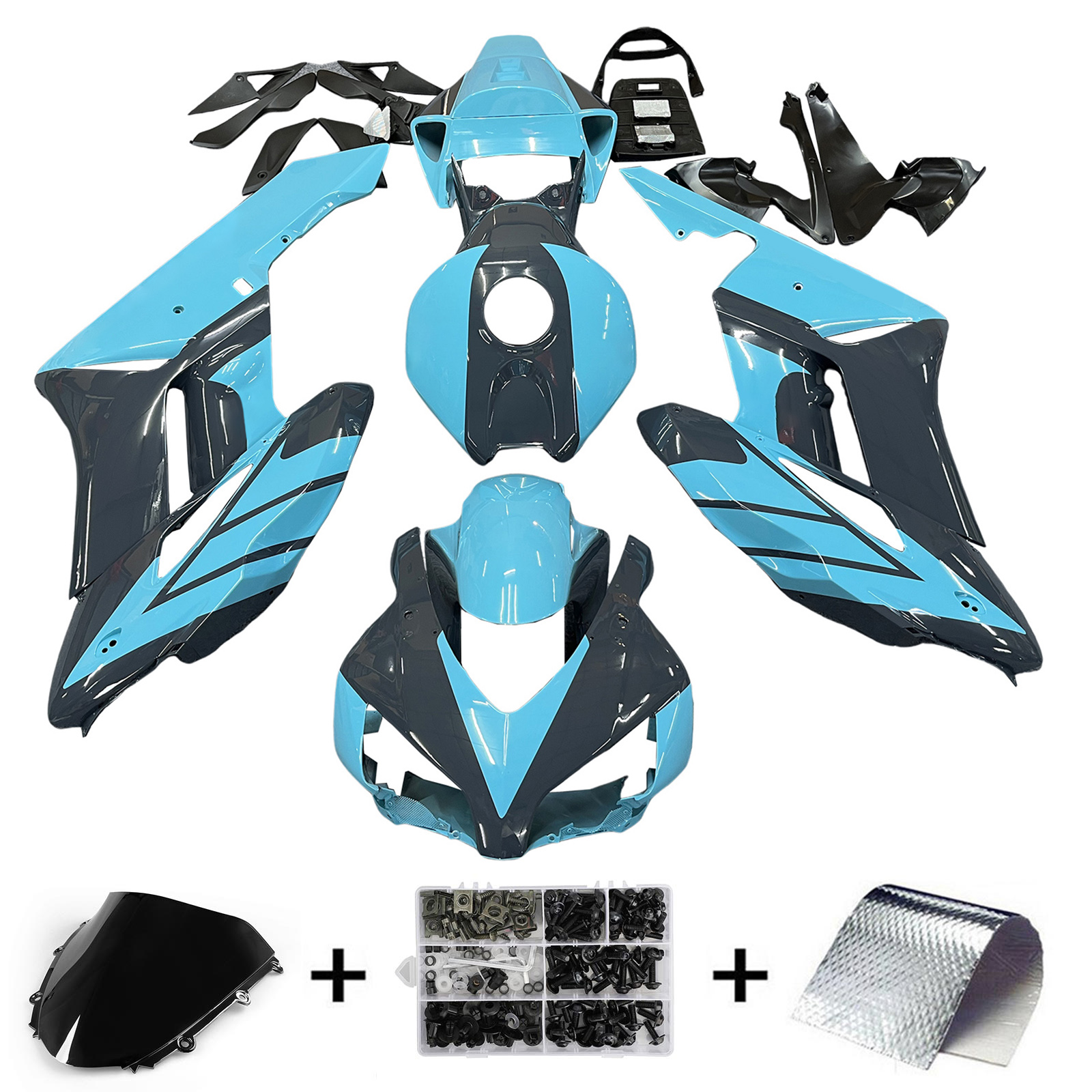 2004-2005 Honda CBR1000RR Injection Fairing Kit Bodywork Plastic ABS Amotopart Fairing #162