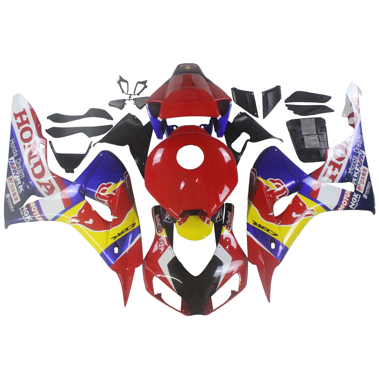 2006-2007 Honda CBR1000RR Injection Fairing Kit Bodywork Plastic ABS Amotopart Fairing #183