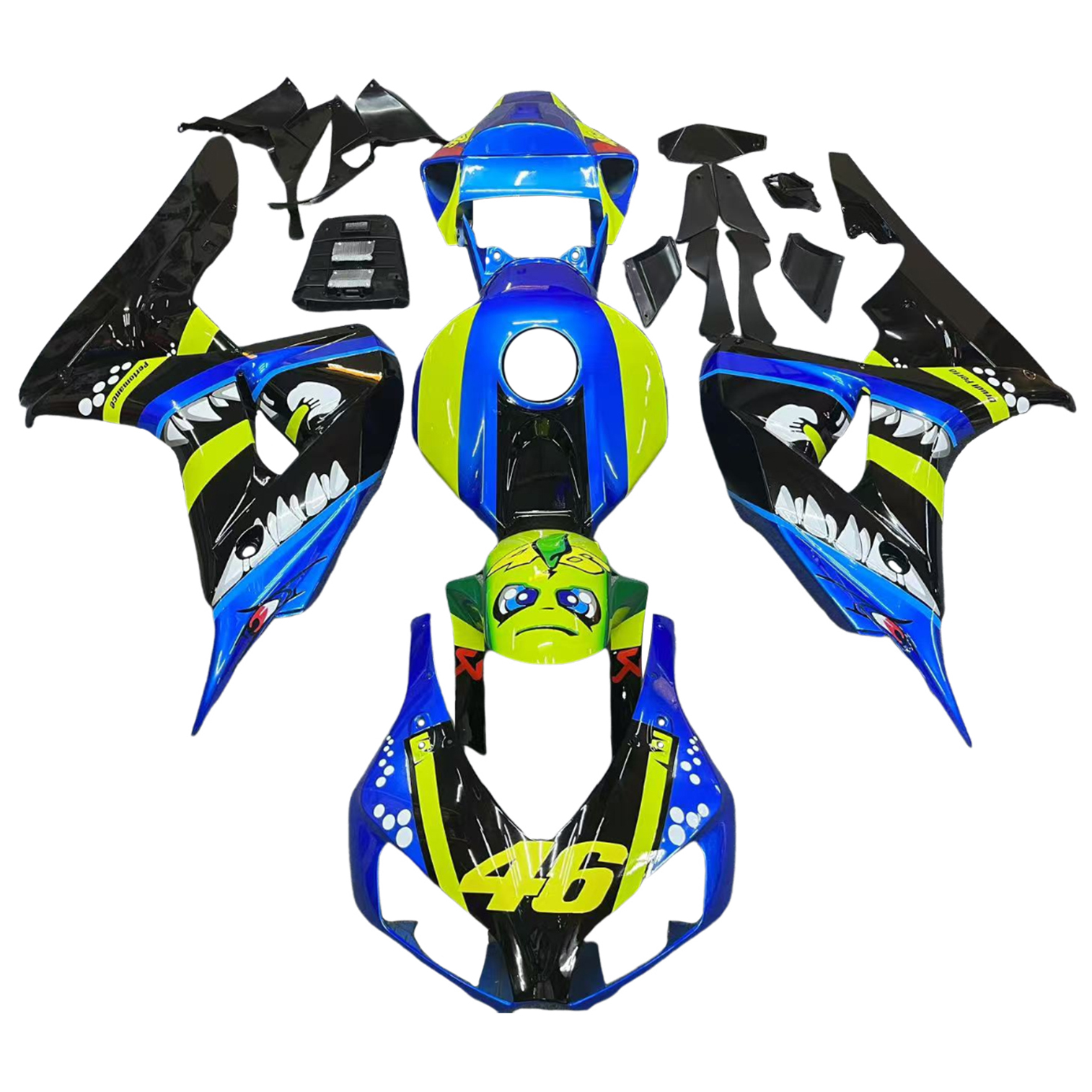 2006-2007 Honda CBR1000RR Injection Fairing Kit Bodywork Plastic ABS Amotopart Fairing #184