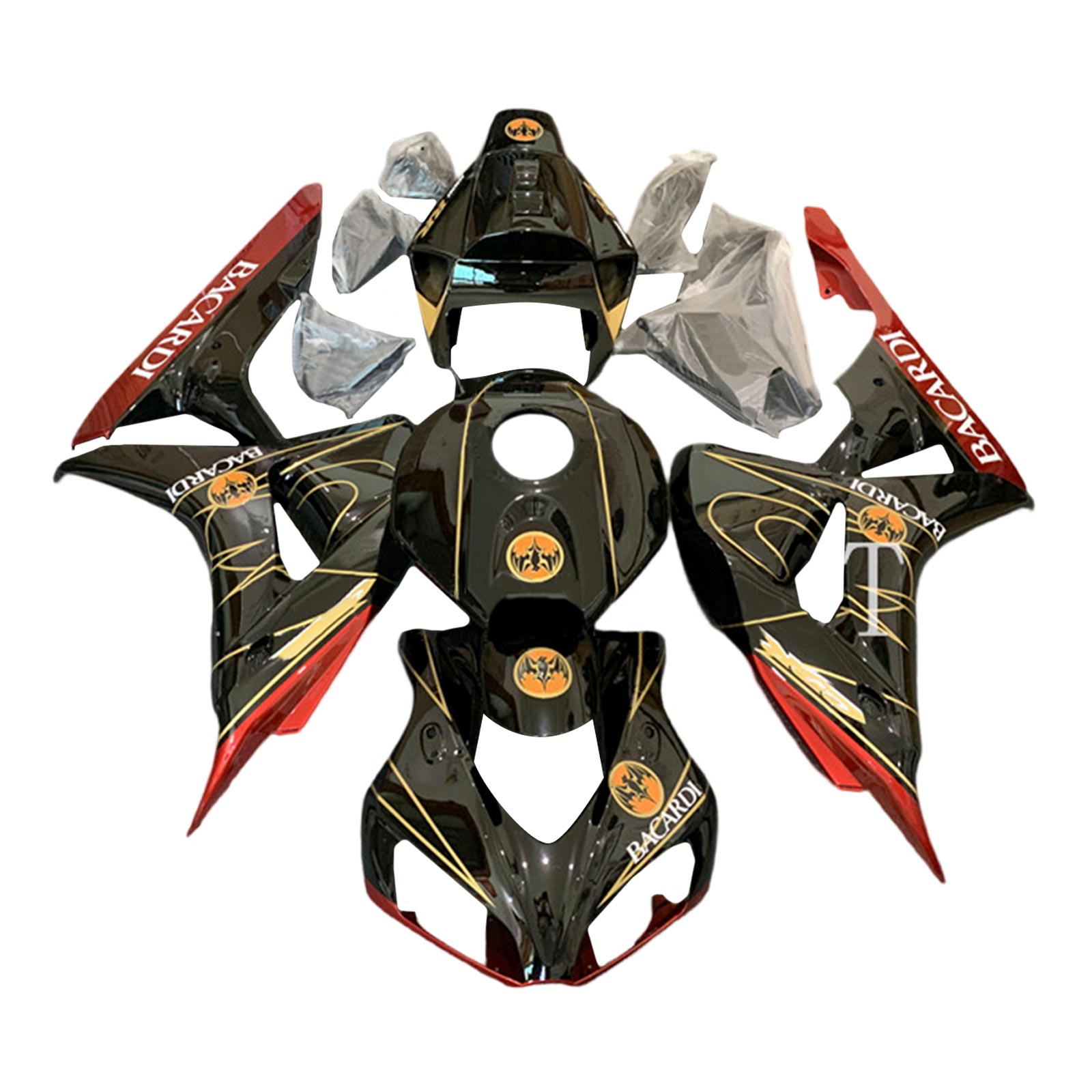 2006-2007 Honda CBR1000RR Injection Fairing Kit Bodywork Plastic ABS Amotopart Fairing #192