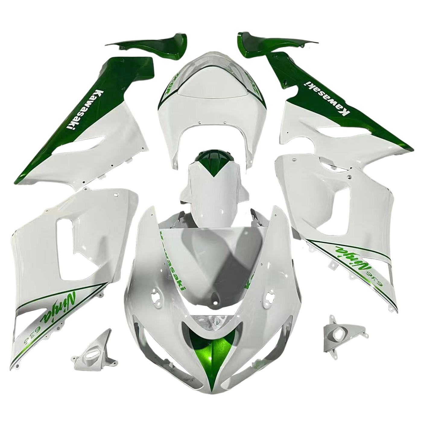 2005-2006 Kawasaki ZX6R 636 ZX 6R Injection Fairing Kit Bodywork Plastic ABS Amotopart Fairing #033