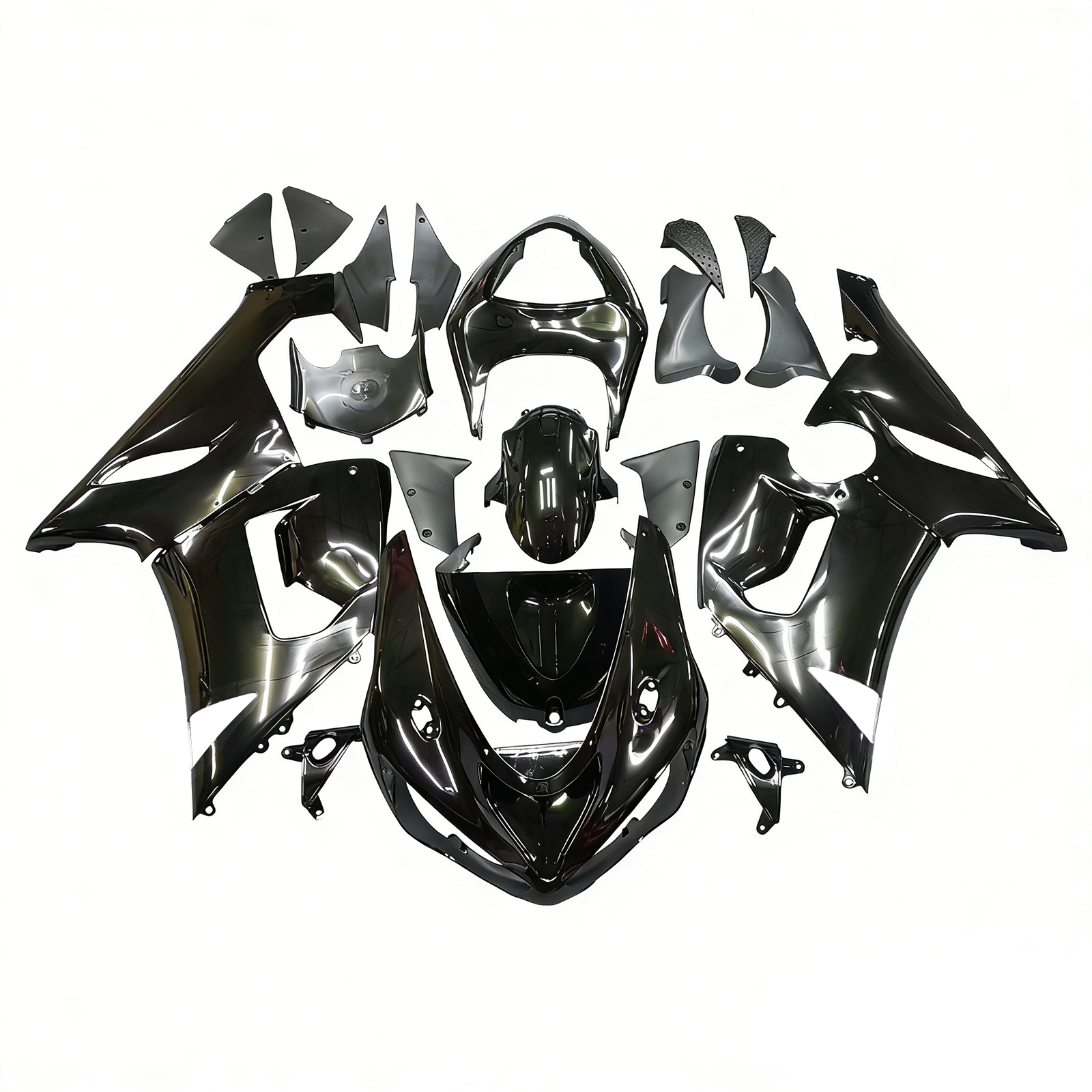 Injection Fairing Kit Bodywork Plastic ABS fit For Kawasaki ZX6R 636 2005-2006