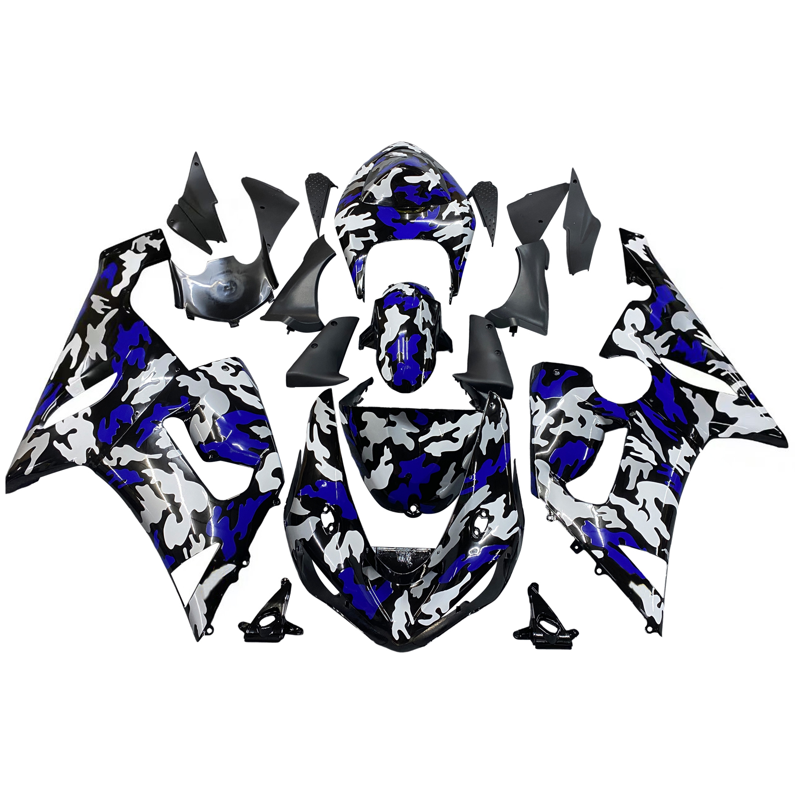 Injection Fairing Kit Bodywork Plastic ABS fit For Kawasaki ZX6R 636 2005-2006