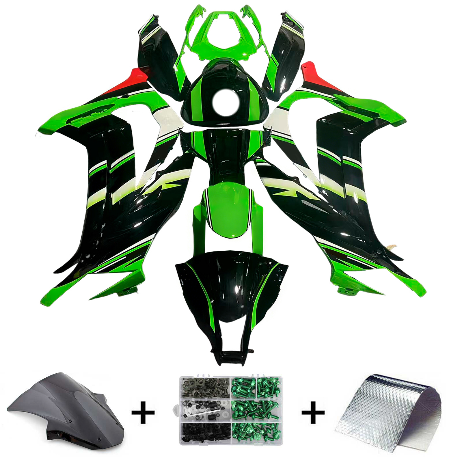 2011-2015 Kawasaki ZX10R Injection Fairing Kit Bodywork Plastic ABS Amotopart Fairing #146
