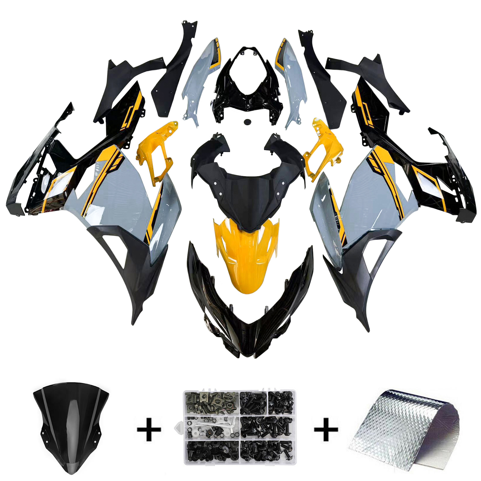 2018-2024 Kawasaki EX400 Ninja400 Injection Fairing Kit Bodywork Plastic ABS Amotopart Fairing #130