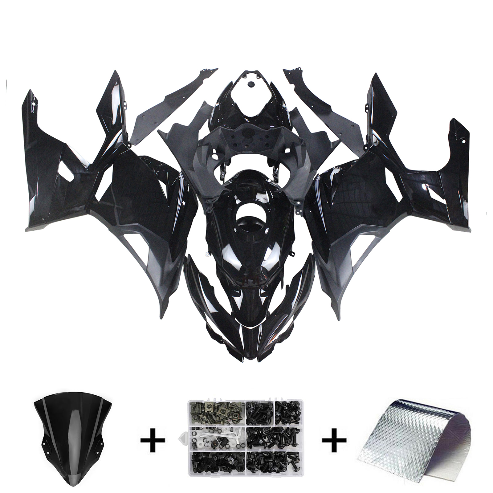 2018-2024 Kawasaki EX400 Ninja400 Injection Fairing Kit Bodywork Plastic ABS Amotopart Fairing #137