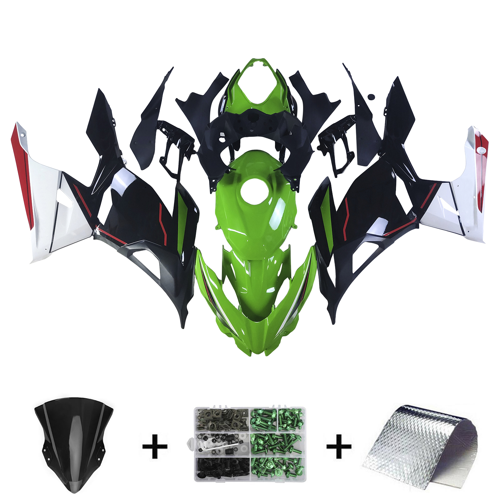 2018-2024 Kawasaki EX400 Ninja400 Injection Fairing Kit Bodywork Plastic ABS Amotopart Fairing #150