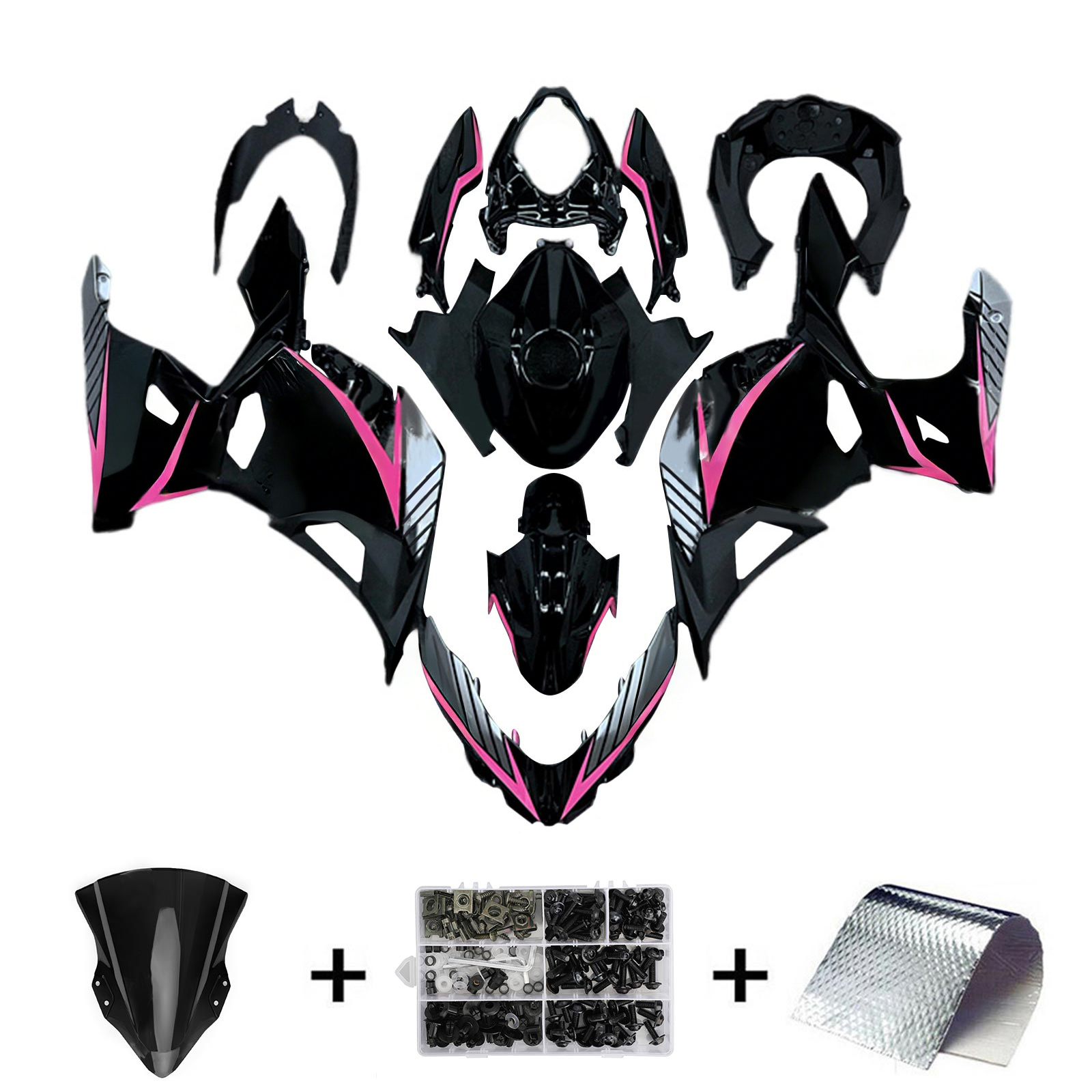Injection Fairing Kit Bodywork For Kawasaki EX400 Ninja400 2018-2024