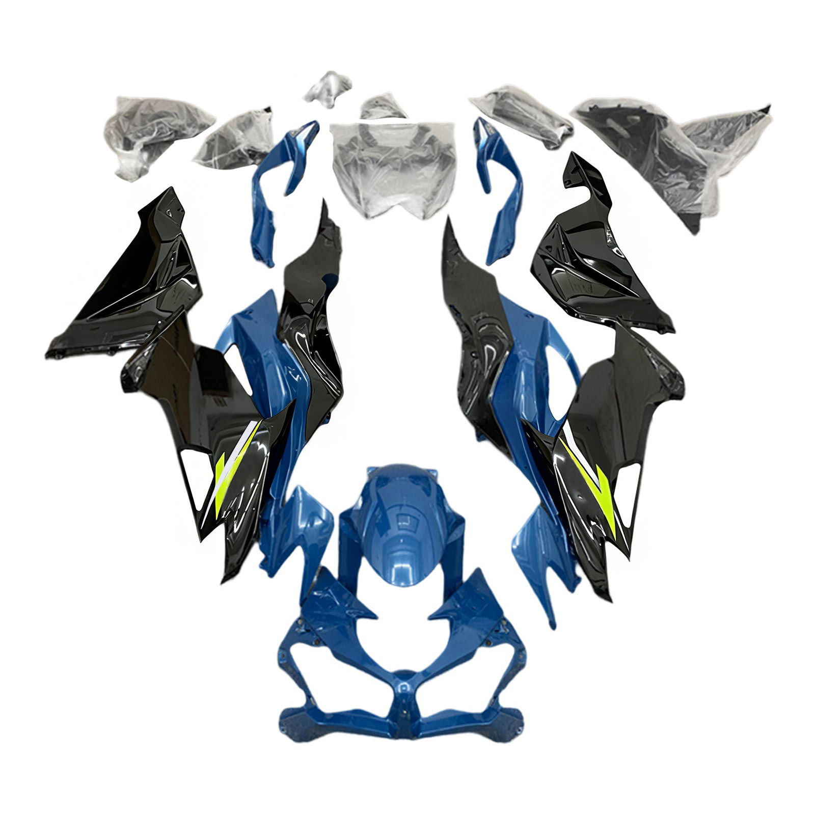 Injection Fairing Kit Bodywork Plastic ABS fit For Kawasaki ZX6R 2019-2023