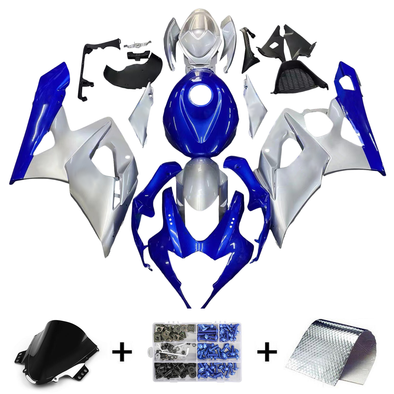 2005-2006  Suzuki GSXR1000 K5 Injection Fairing Kit Bodywork Plastic ABS Amotopart Fairing #042