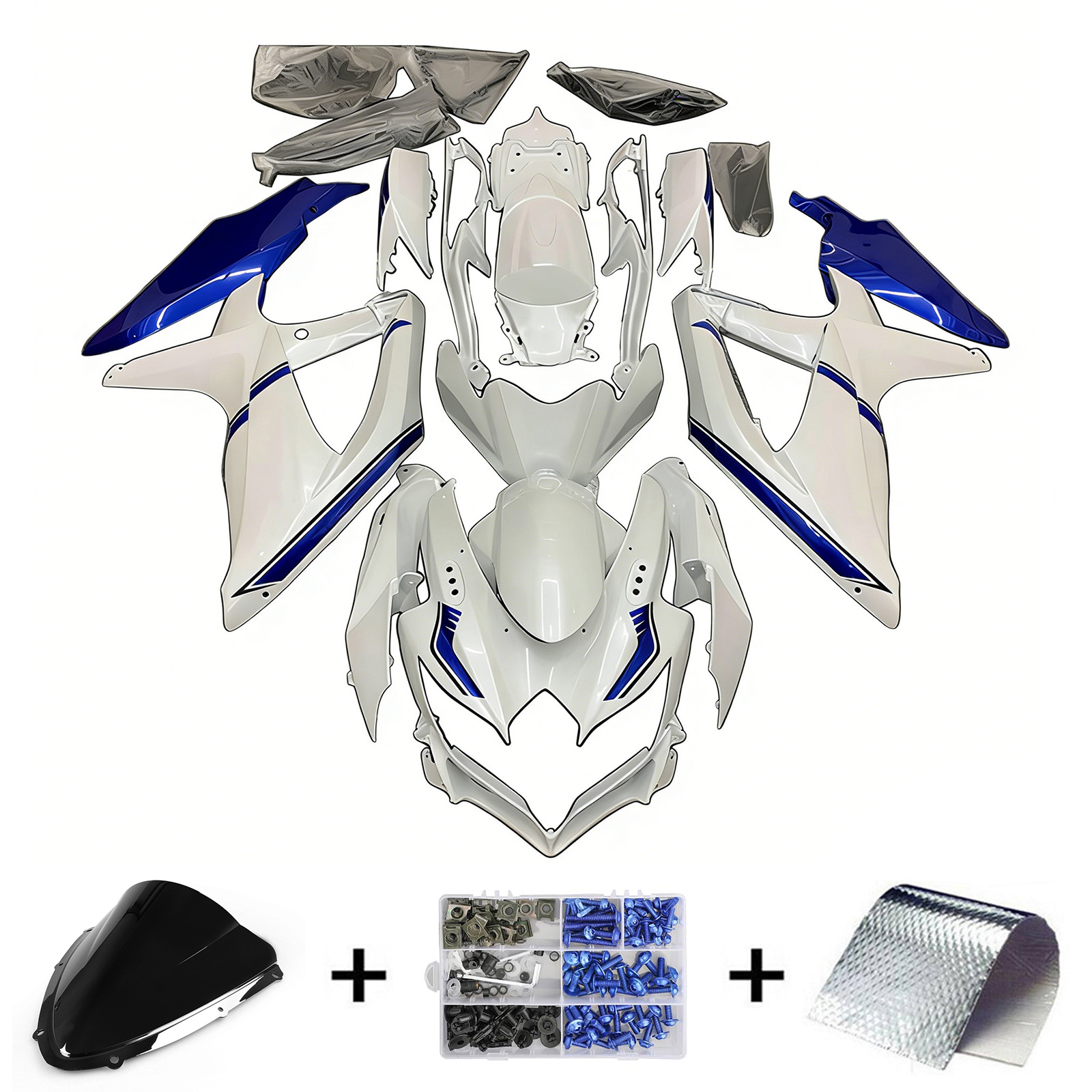 2008-2010  Suzuki GSXR 600/750 K8 Injection Fairing Kit Bodywork Plastic ABS Amotopart Fairing #160