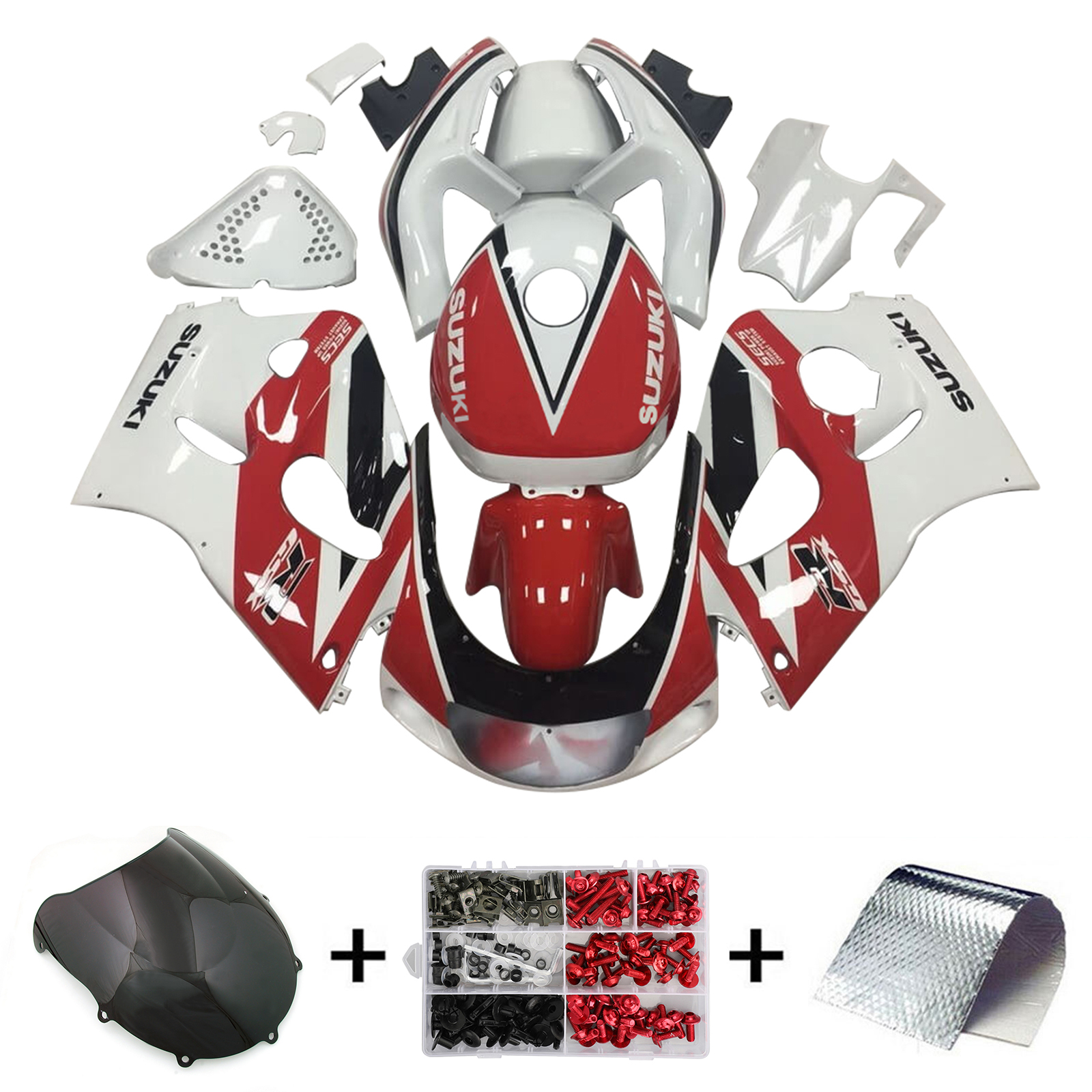 1996-2000 Suzuki GSXR600 / 1996-1999 GSXR750 Injection Fairing Kit Bodywork Amotopart Fairing #110