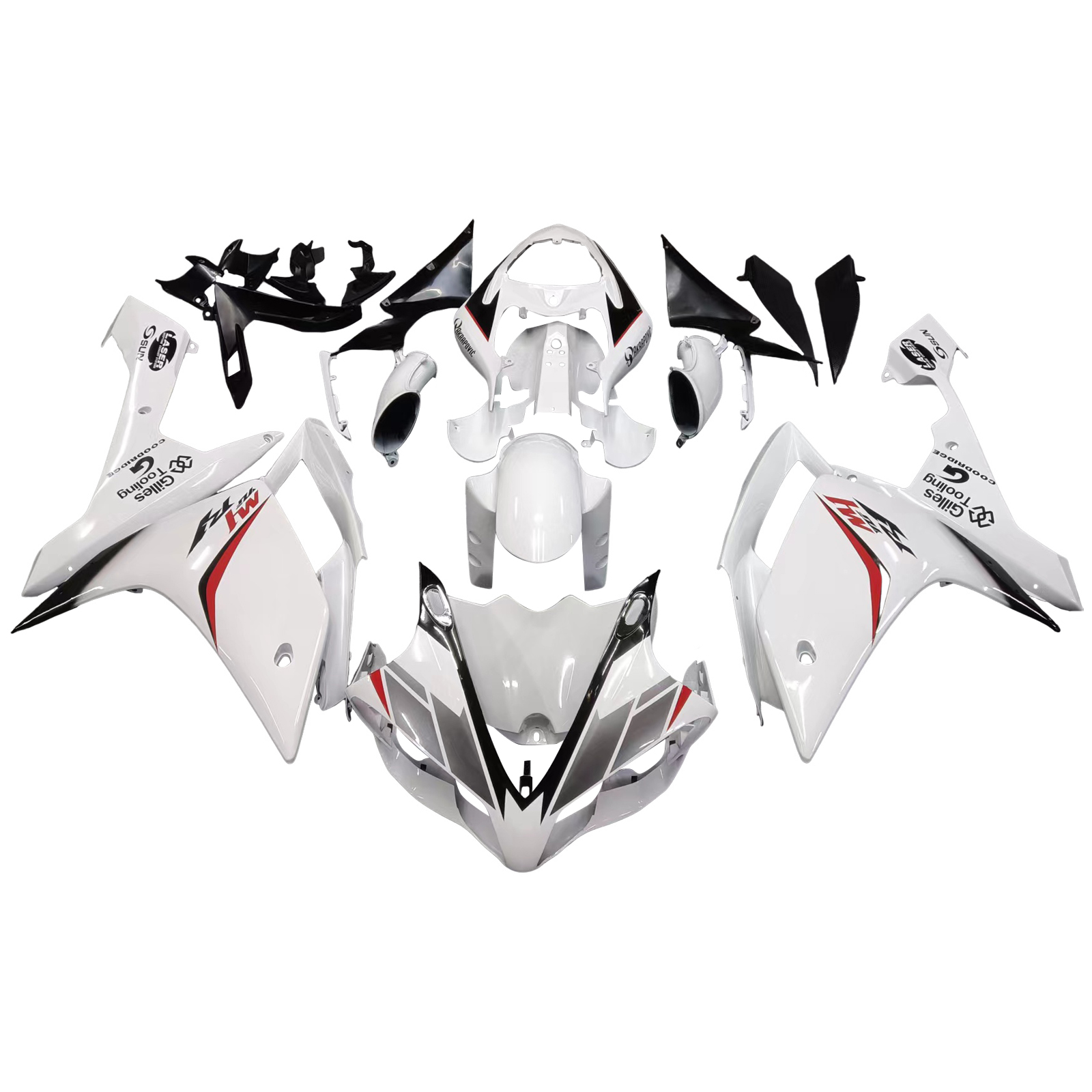 2007-2008 Yamaha YZF-R1 Injection Fairing Kit Bodywork Plastic ABS Amotopart Fairing #026