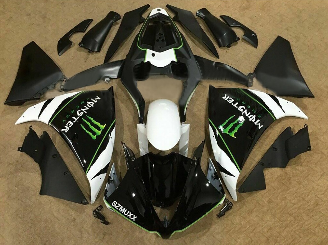 2012-2014 Yamaha YZF 1000 R1 Injection Fairing Kit Bodywork Plastic ABS Amotopart Fairing #011