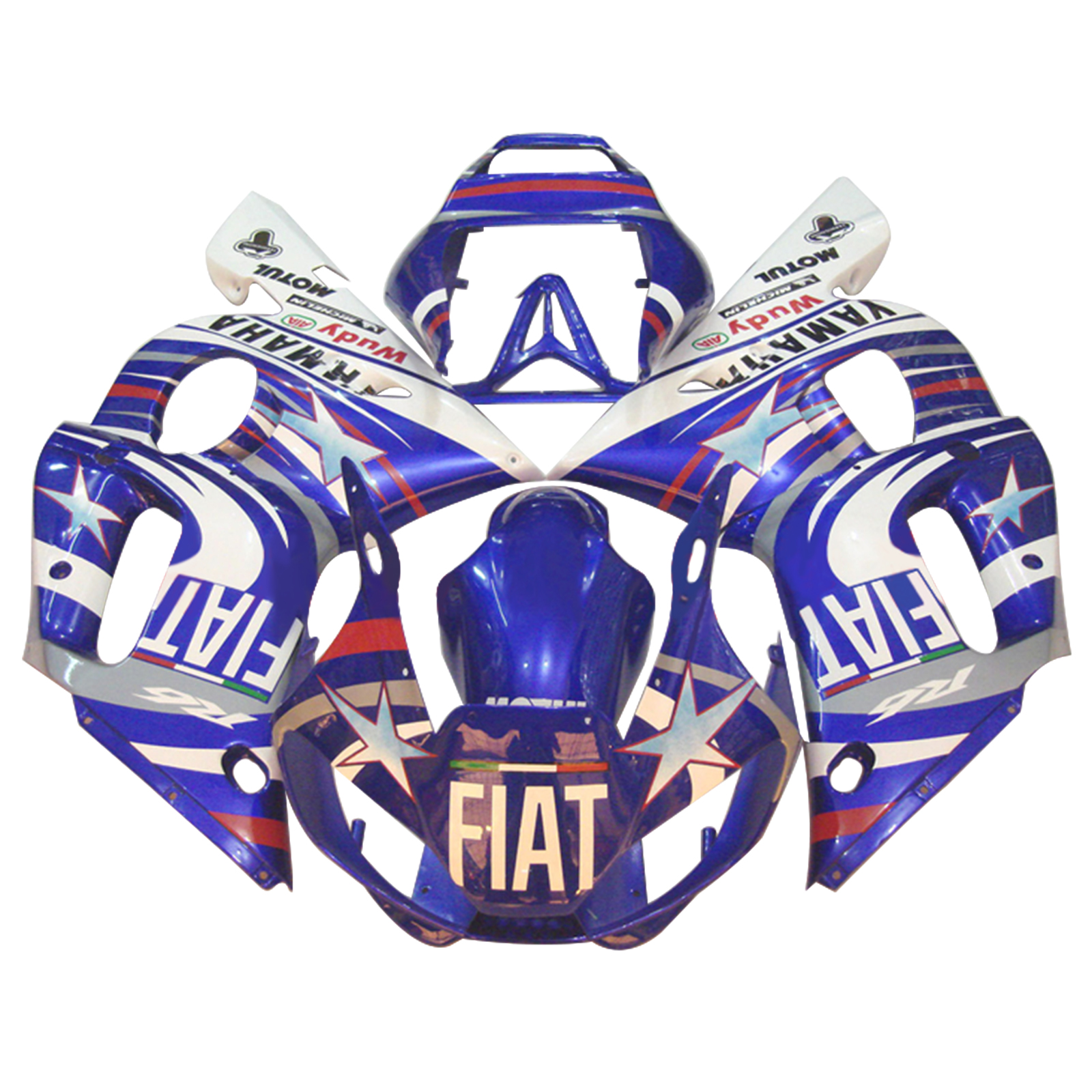1998-2002 Yamaha YZF 600 R6 Injection Fairing Kit Bodywork Plastic ABS Amotopart Fairing #040 1998-2002 Yamaha YZF 600 R6 Injection Fairing Kit Bodywork Plastic ABS Amotopart Fairing #040