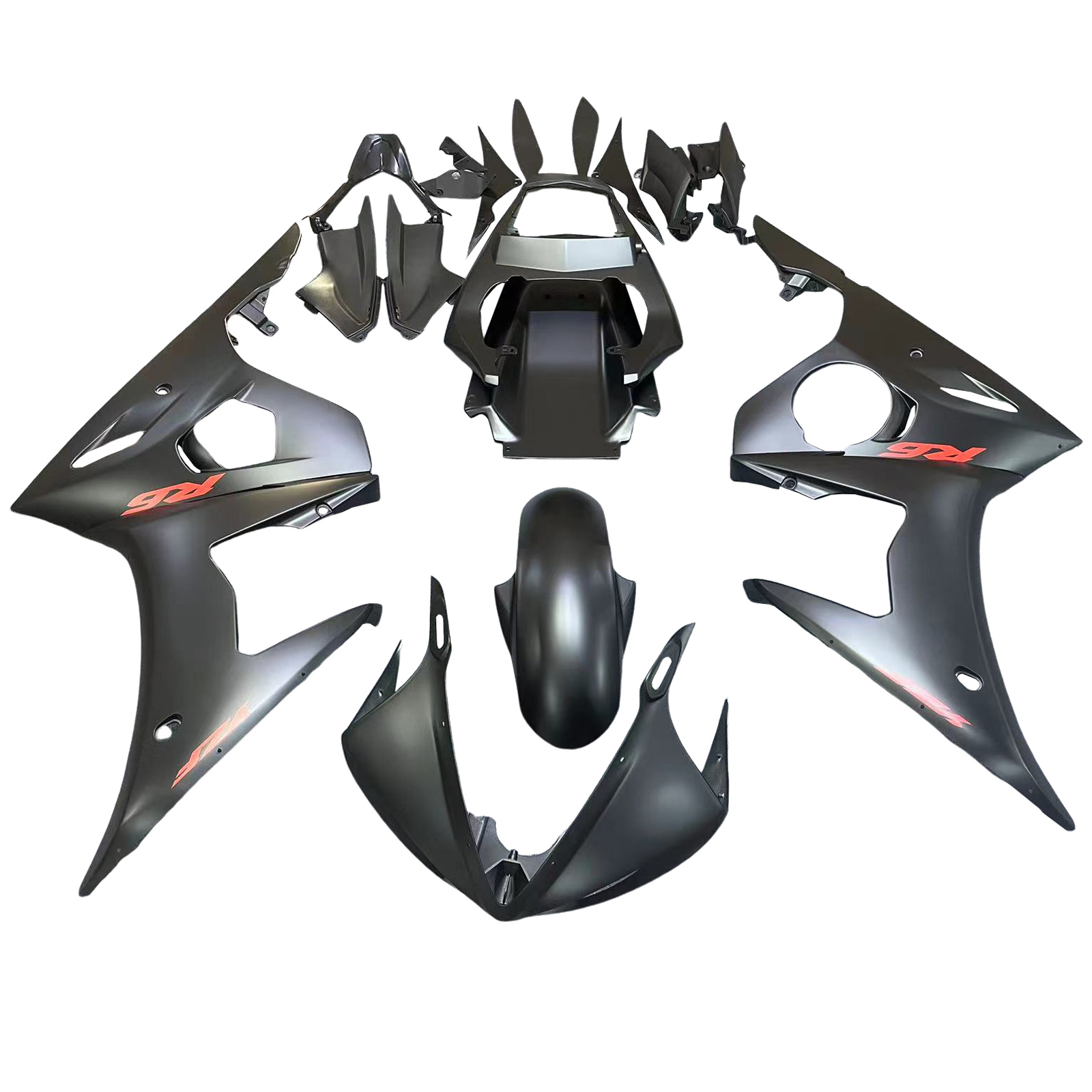 2005 Yamaha YZF-R6 600 Injection Fairing Kit Bodywork Plastic ABS Amotopart Fairing #031