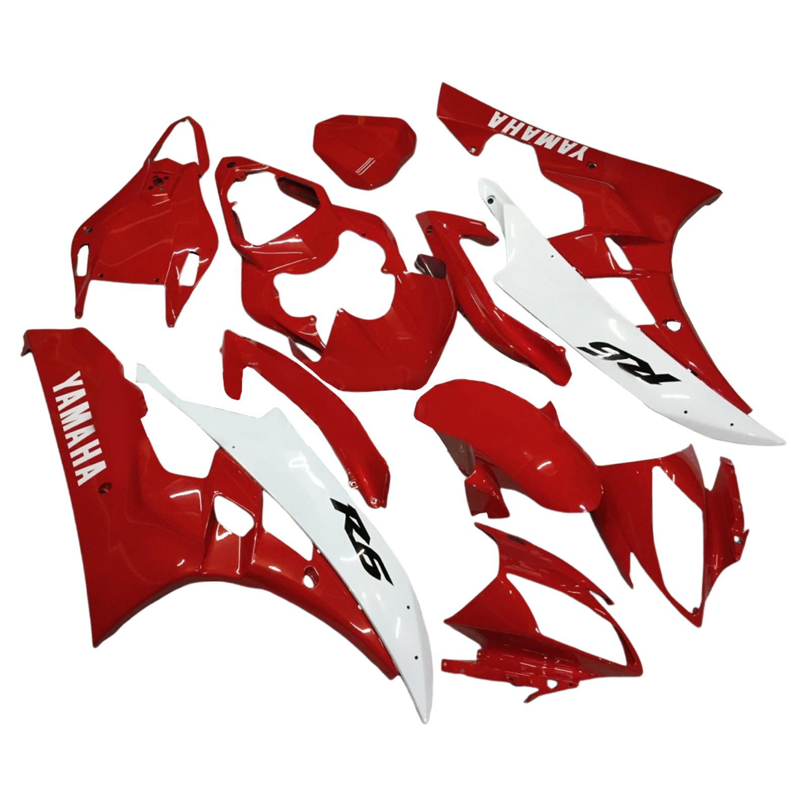 2006-2007 Yamaha YZF 600 R6 Injection Fairing Kit Bodywork Plastic ABS Amotopart Fairing #166 2006-2007 Yamaha YZF 600 R6 Injection Fairing Kit Bodywork Plastic ABS Amotopart Fairing #166