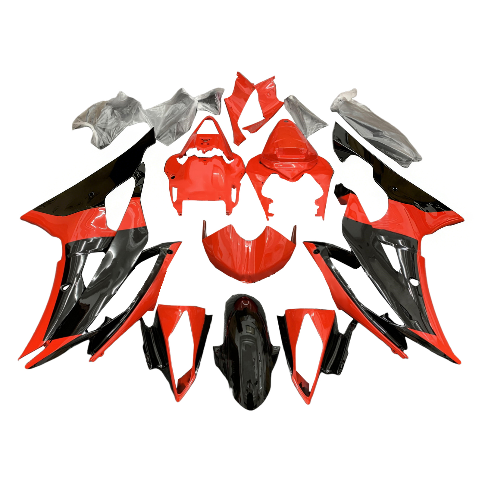 Injection Fairing Kit Bodywork Plastic ABS fit For Yamaha YZF 600 R6 2008-2016