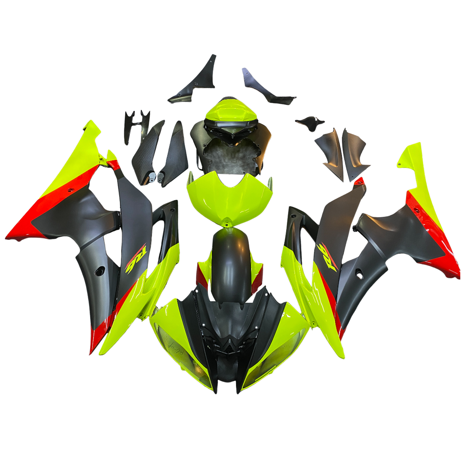2008-2016 Yamaha YZF 600 R6 Injection Fairing Kit Bodywork Plastic ABS Amotopart Fairing #203