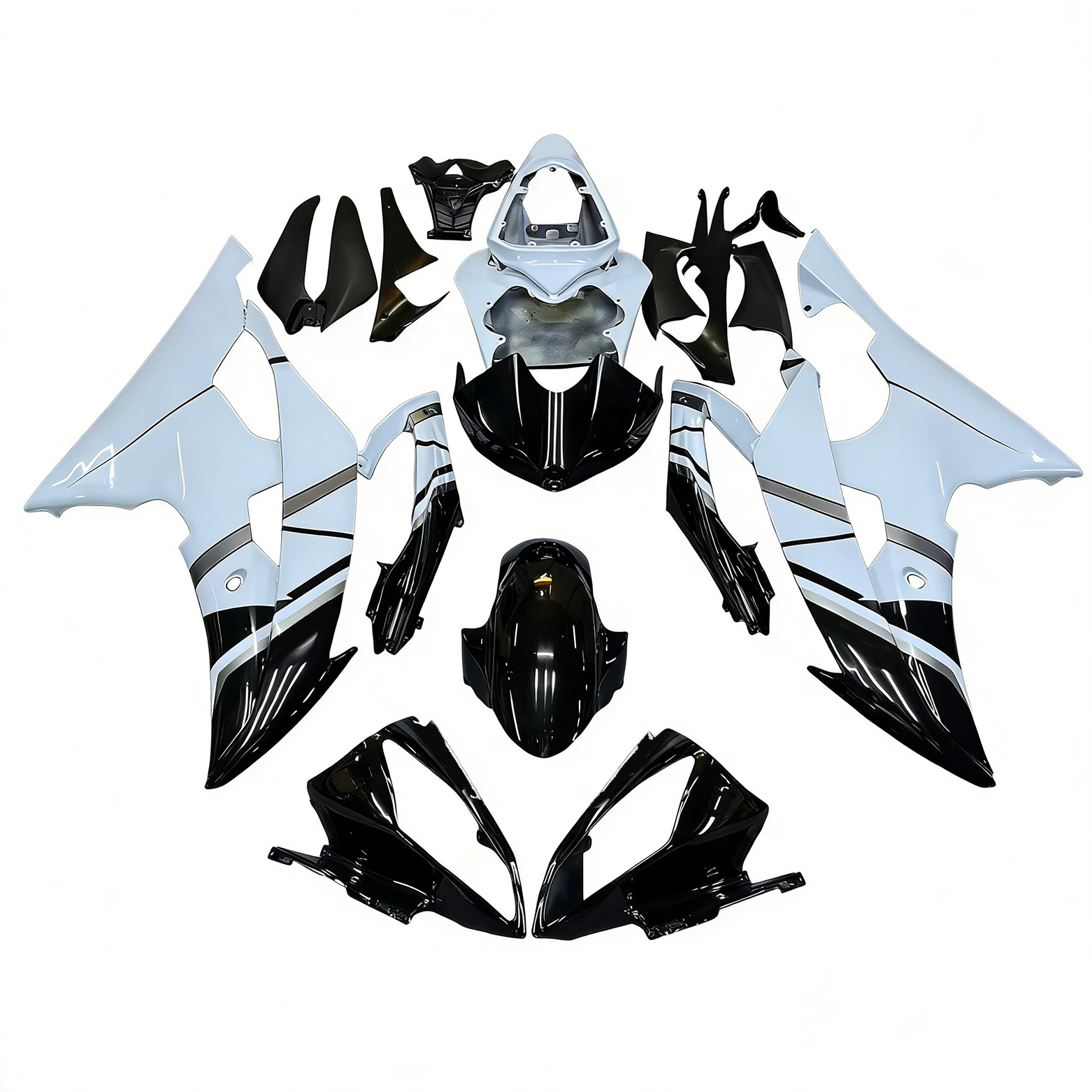Injection Fairing Kit Bodywork Plastic ABS fit For Yamaha YZF 600 R6 2008-2016