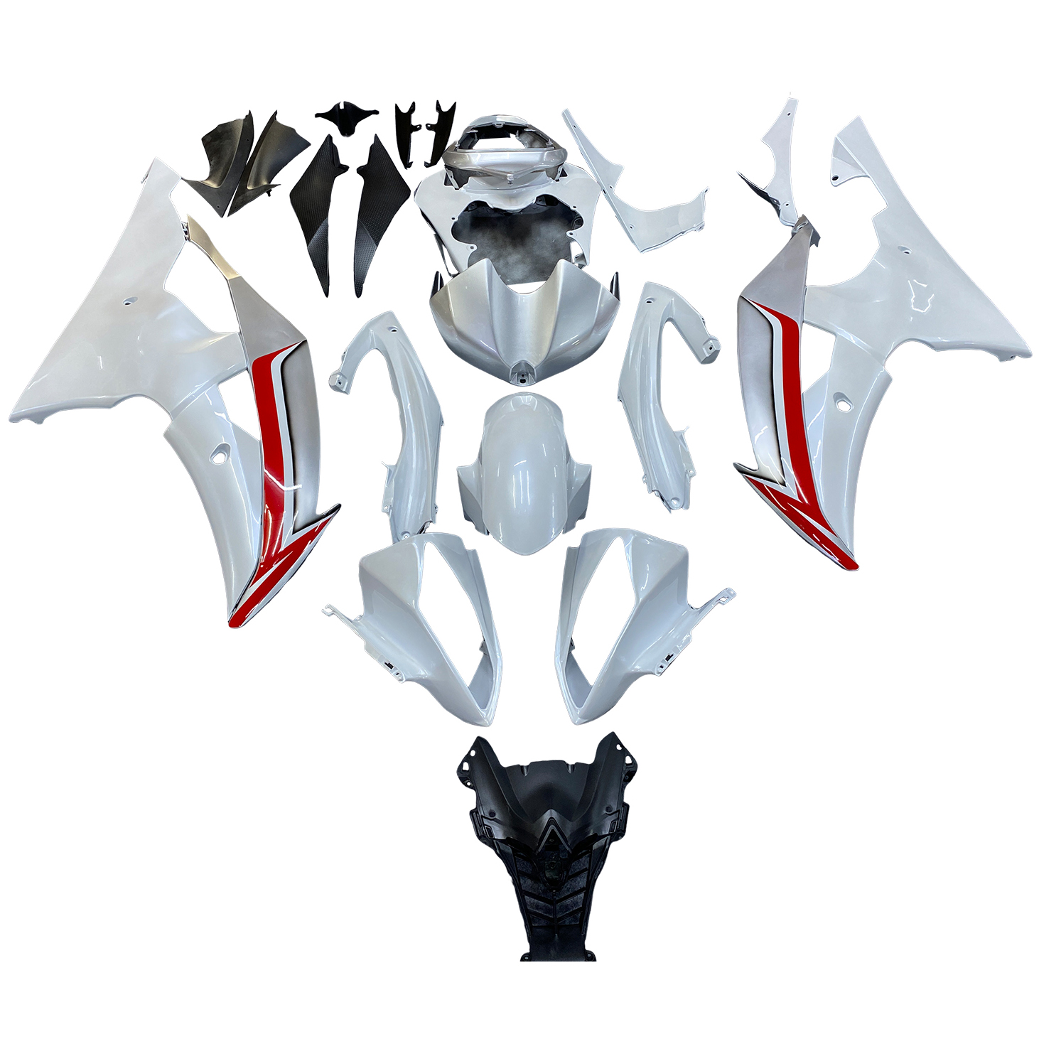 2008-2016 Yamaha YZF 600 R6 Injection Fairing Kit Bodywork Plastic ABS Amotopart Fairing #205 2008-2016 Yamaha YZF 600 R6 Injection Fairing Kit Bodywork Plastic ABS Amotopart Fairing #205