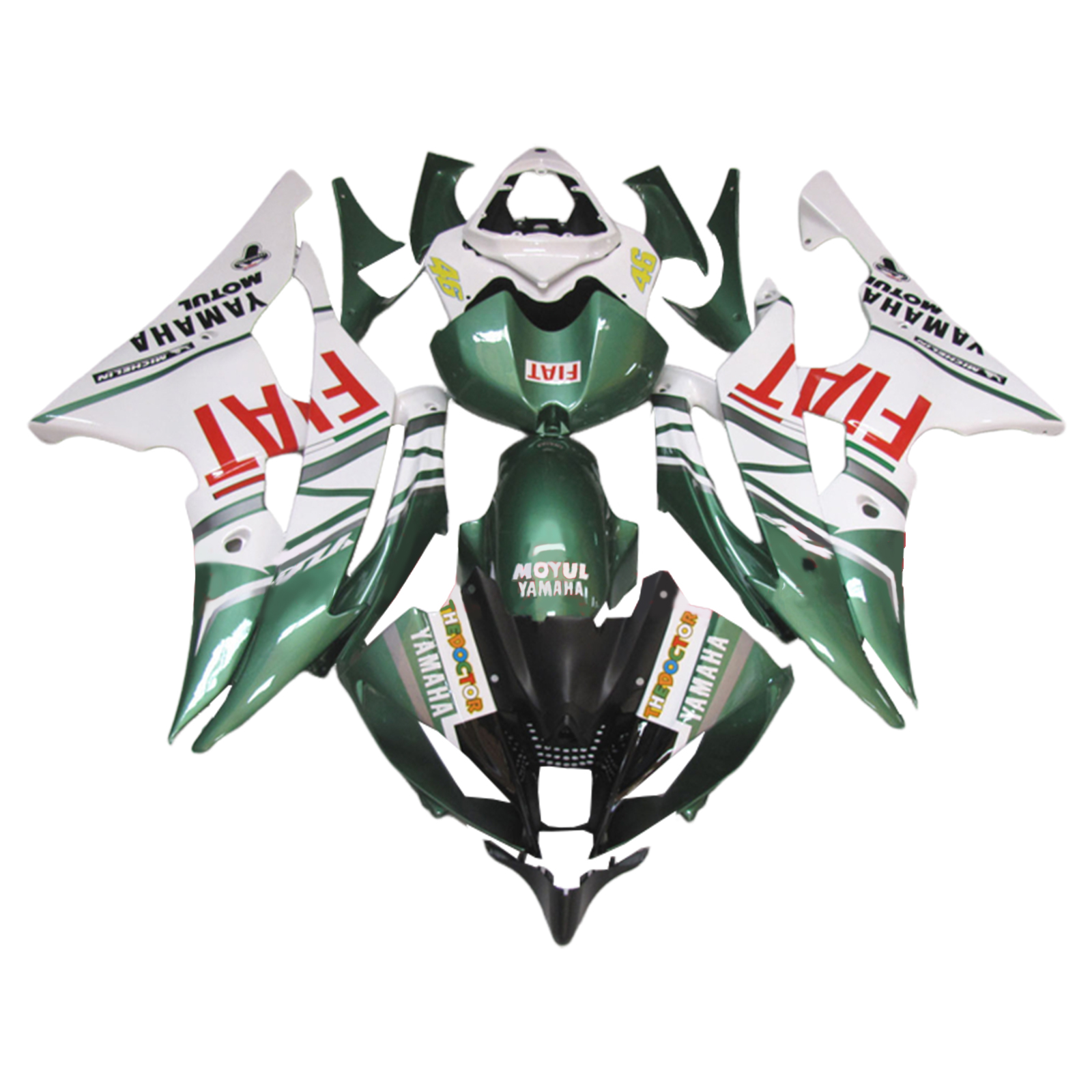 2008-2016 Yamaha YZF 600 R6 Injection Fairing Kit Bodywork Plastic ABS Amotopart Fairing #206
