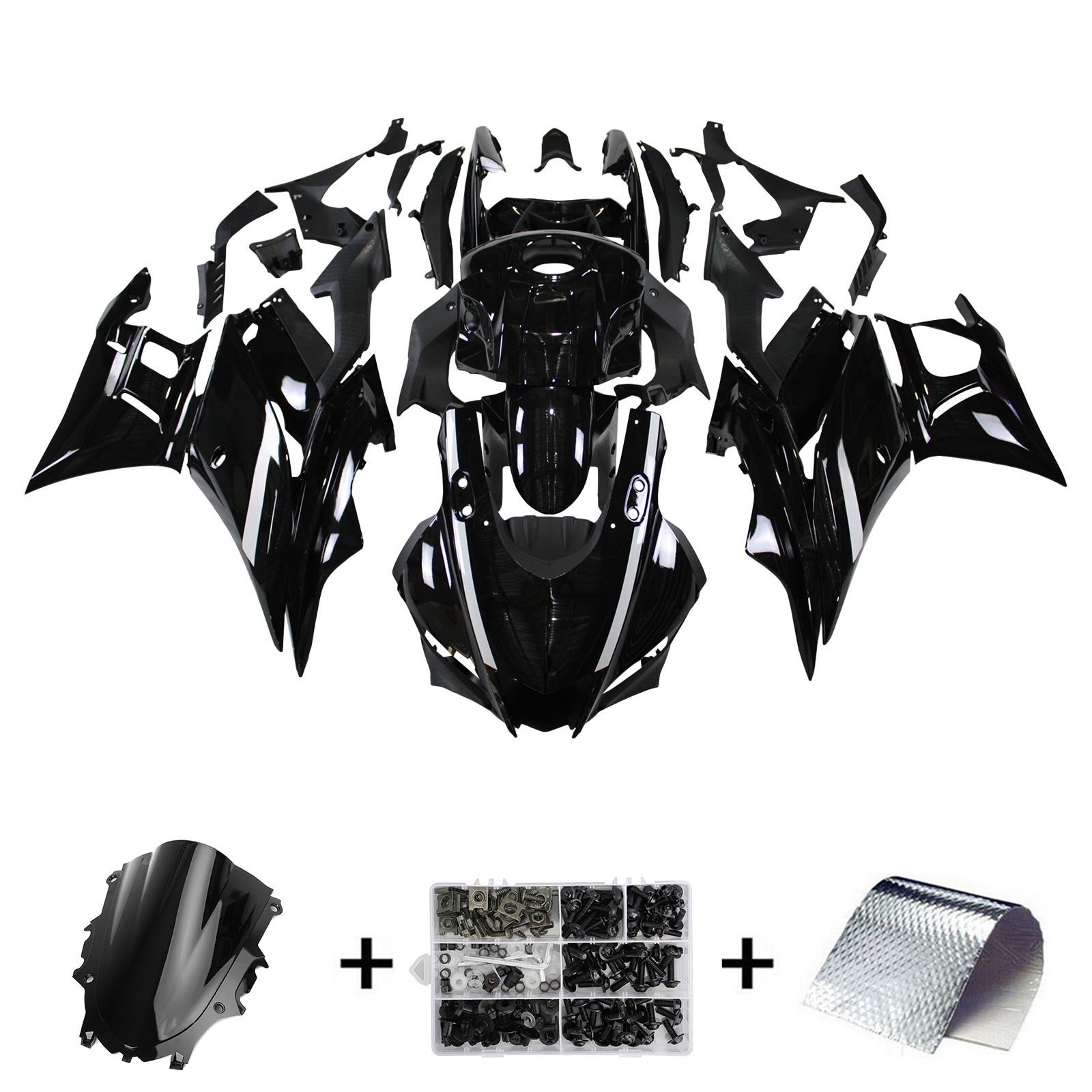 2019-2021 Yamaha YZF-R3 R25 Injection Fairing Kit Bodywork Plastic ABS Amotopart Fairing #141