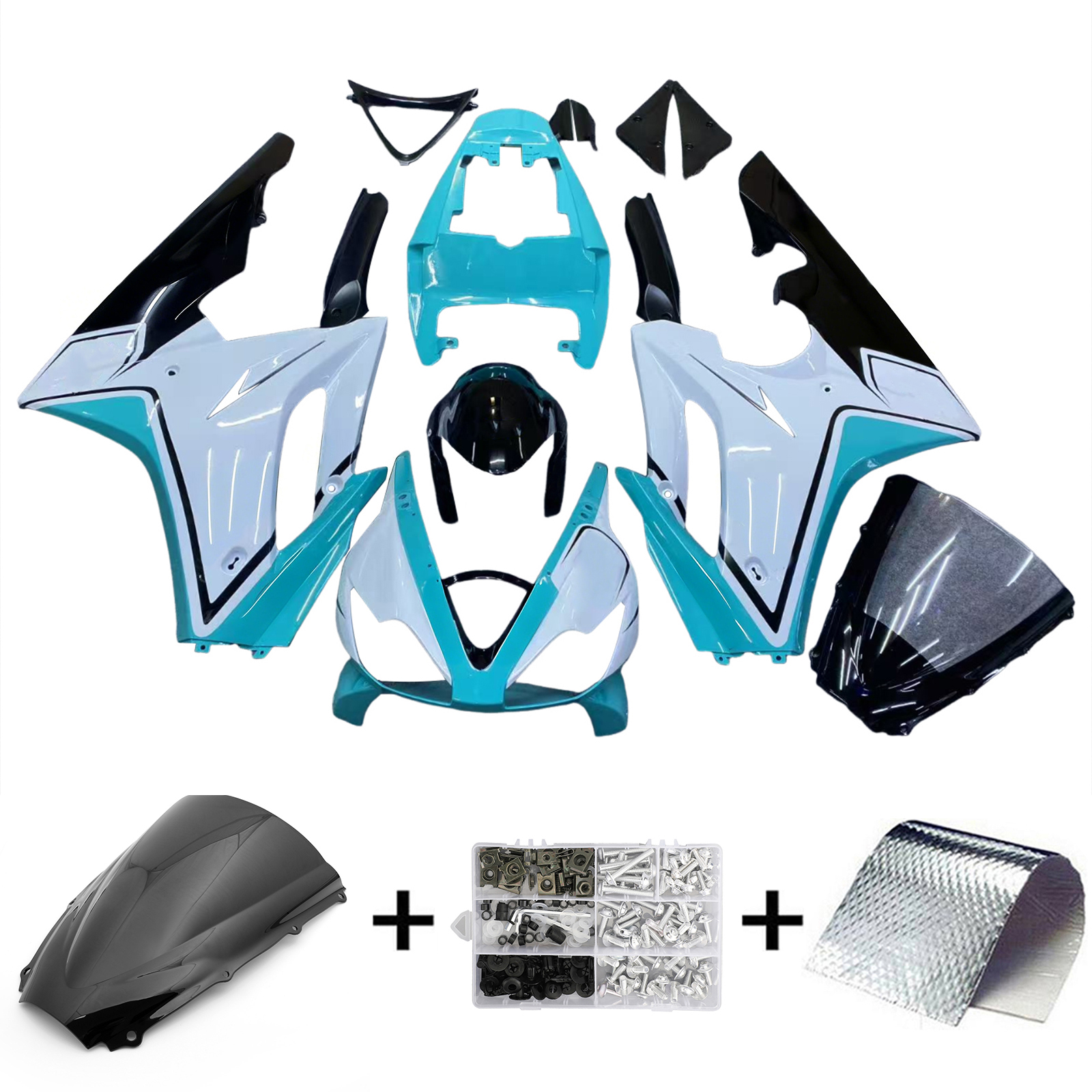 2006-2008 Triumph Daytona 675 Injection Fairing Kit Bodywork Plastic ABS Amotopart Fairing #118
