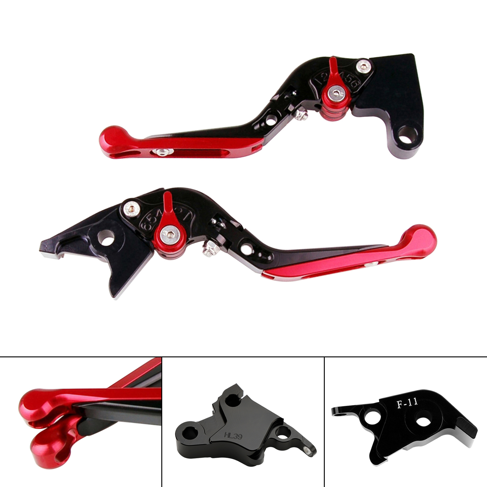 2021-2022 CFMOTO 700CL-X Sport Adjustable Clutch Brake Lever Red Generic